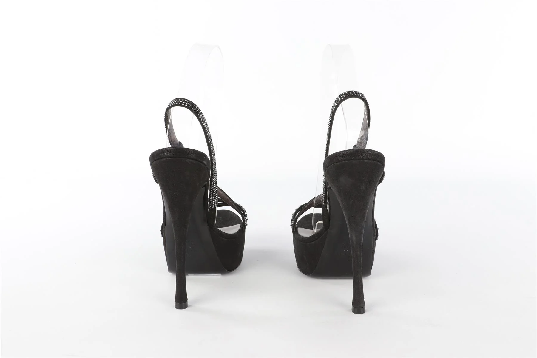 PHILIPP PLEIN BLACK SUEDE SANDALS EU 37 UK 4 US 7 - Image 5
