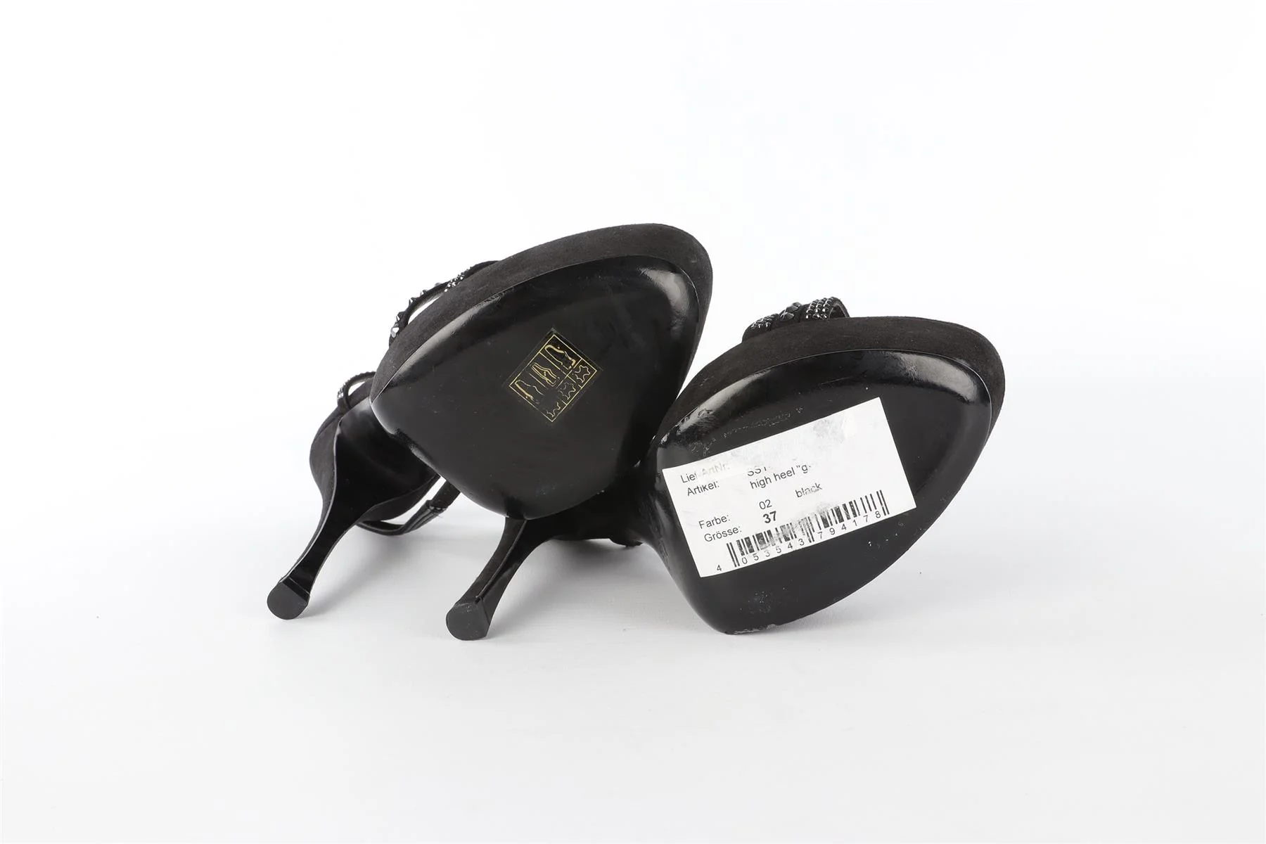 PHILIPP PLEIN BLACK SUEDE SANDALS EU 37 UK 4 US 7 - Image 6