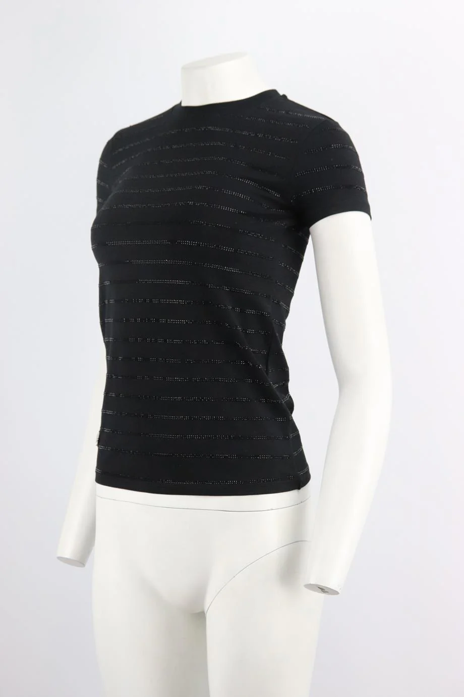 PHILIPP PLEIN EMBELLISHED COTTON JERSEY T-SHIRT SMALL - Image 3