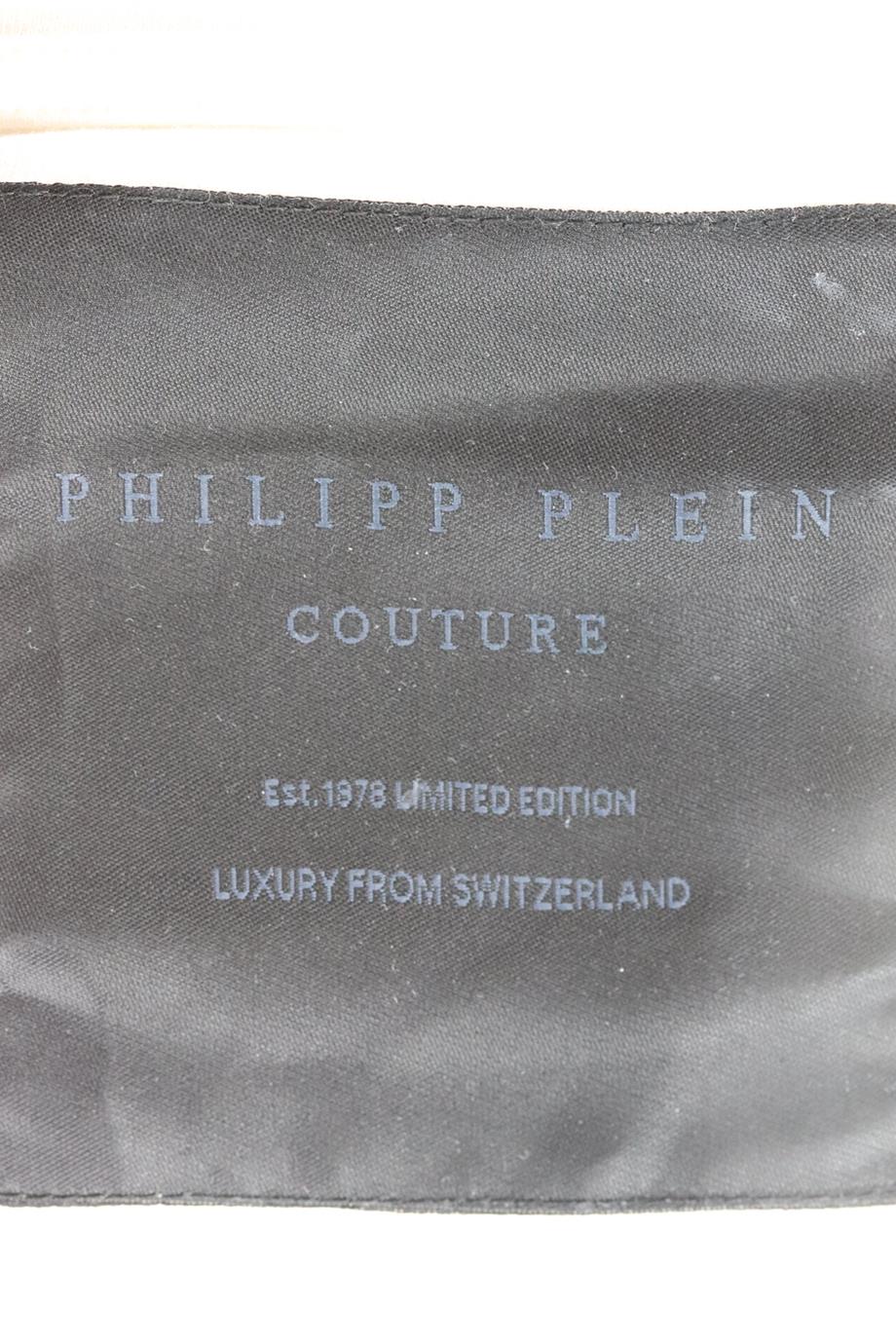 PHILIPP PLEIN EMBELLISHED COTTON JERSEY T-SHIRT XSMALL - Image 7