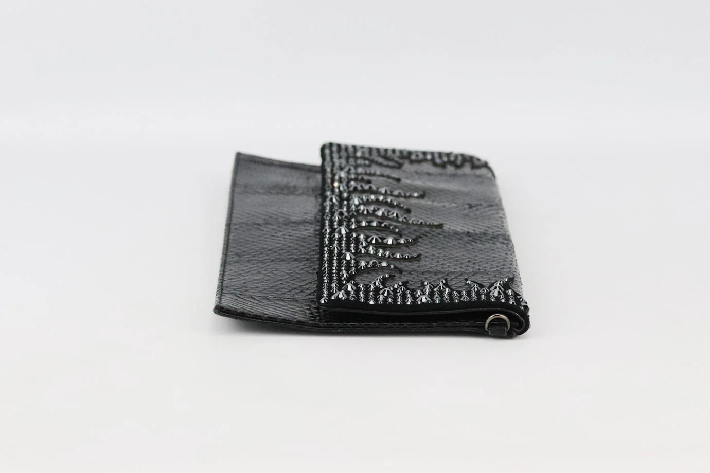 PHILIPP PLEIN EMBELLISHED PYTHON EFFECT LEATHER CLUTCH - Image 6