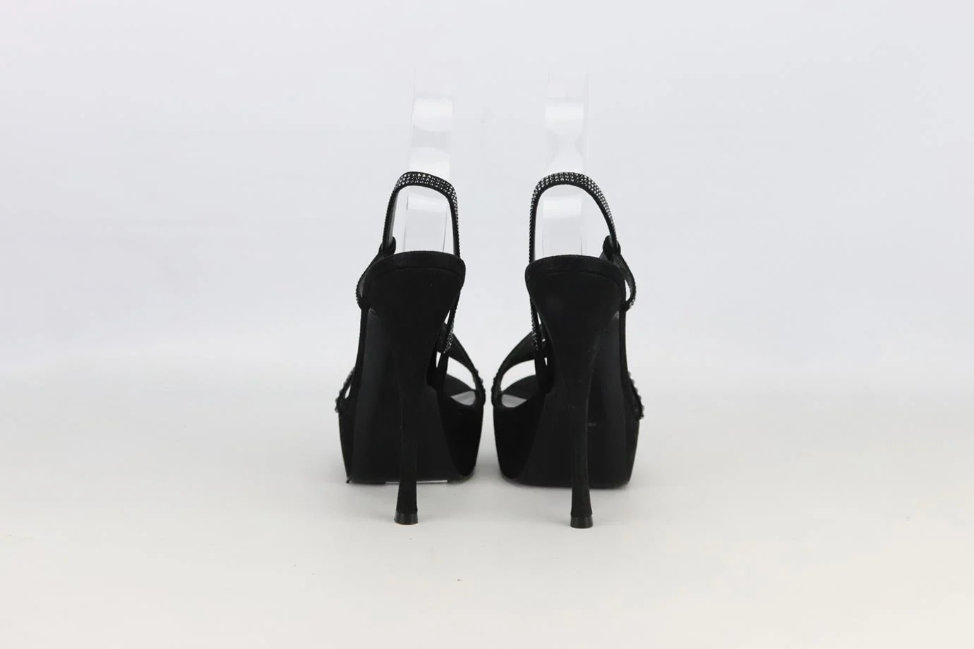 PHILIPP PLEIN EMBELLISHED SUEDE PLATFORM SANDALS EU 37 UK 4 US 7 - Image 4