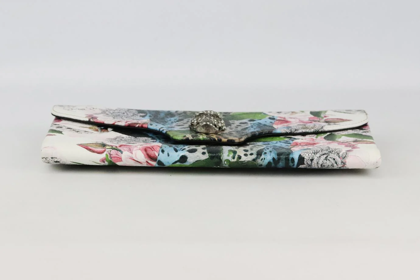 PHILIPP PLEIN PRINTED TEXTURED LEATHER CLUTCH - Image 4