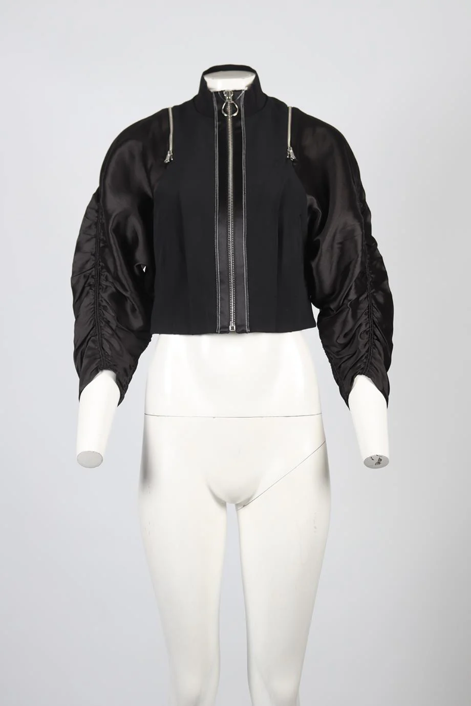 PHILLIP LIM CROPPED CREPE JACKET US 0 UK 4 - Image 2
