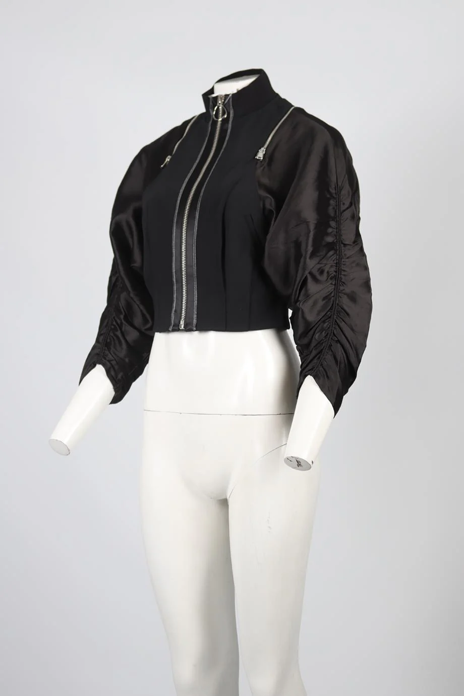 PHILLIP LIM CROPPED CREPE JACKET US 0 UK 4 - Image 3