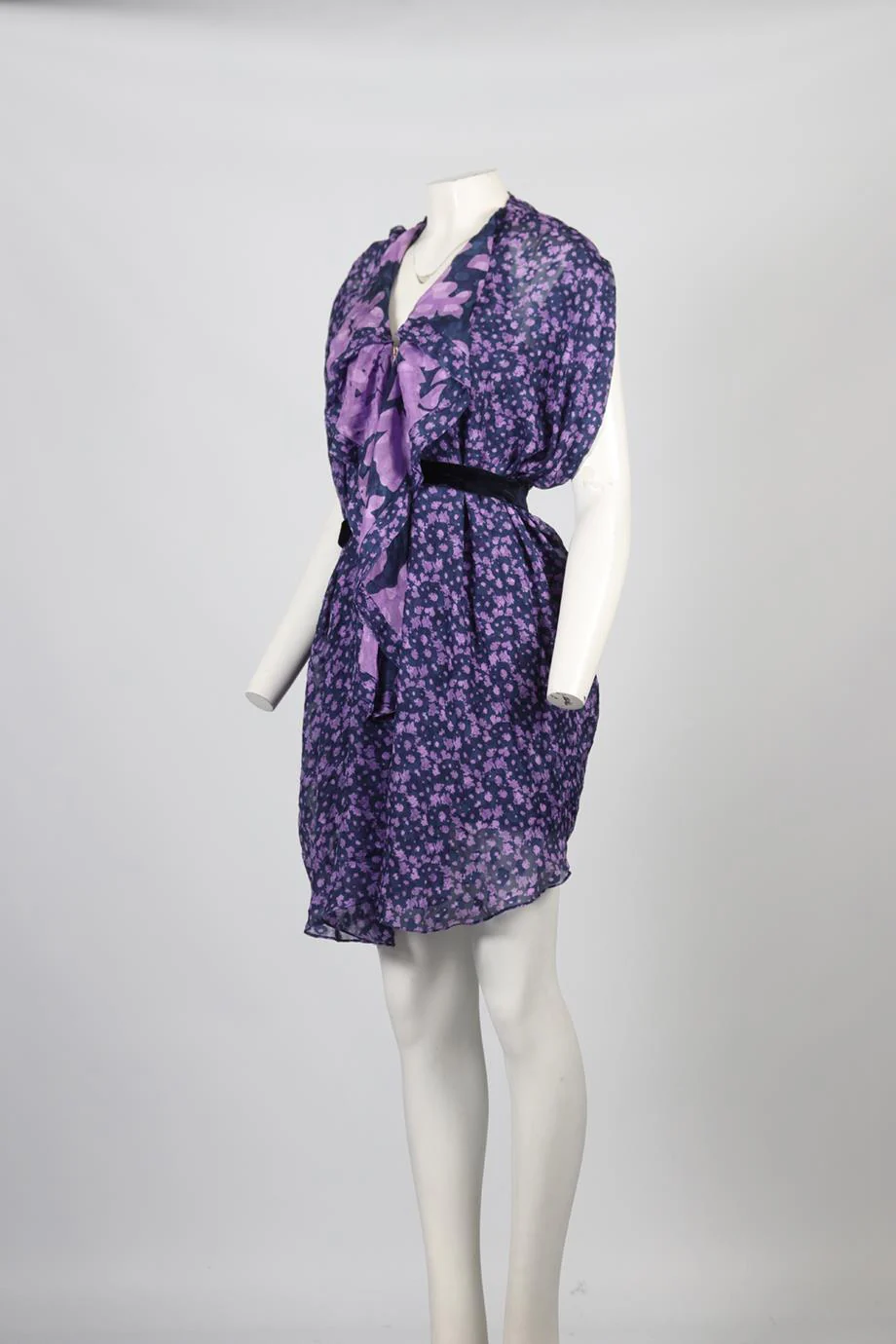 PHILLIP LIM PRINTED SILK MINI DRESS US 2 UK 6 - Image 3