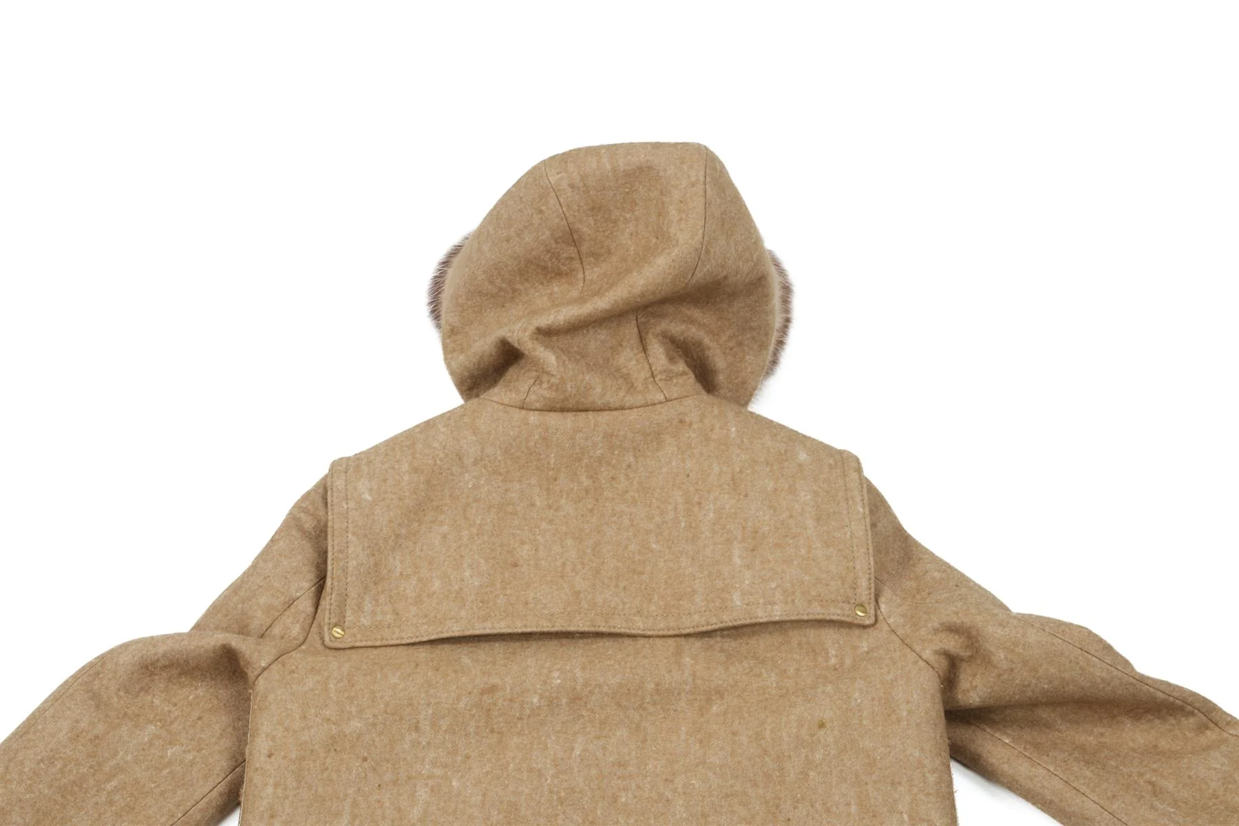 PHILOSOPHY DI ALBERTA FERRETTI BEIGE CALF HAIR COAT IT 42 UK 10 - Image 5