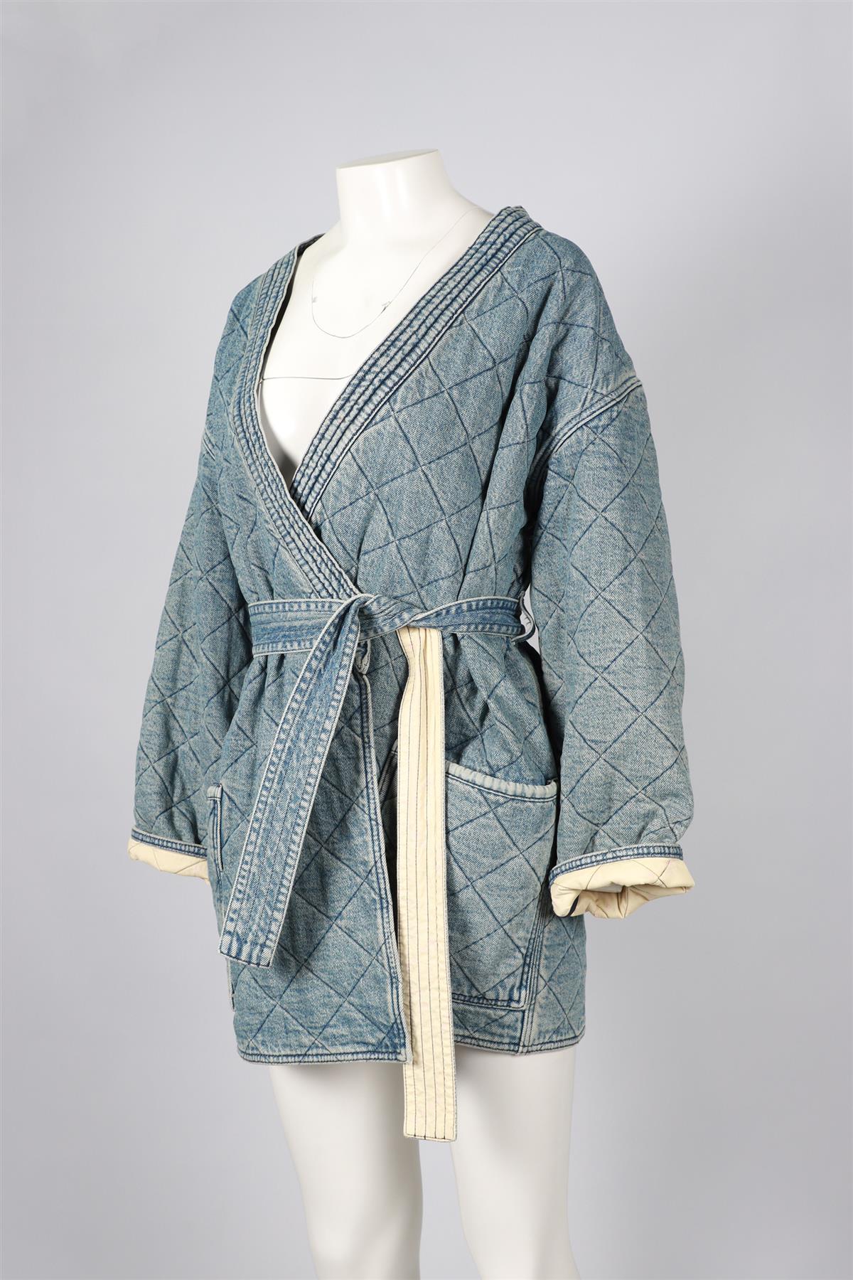 PHILOSOPHY DI LORENZO SERAFINI BLUE DENIM JACKET IT 42 UK 10 - Image 3