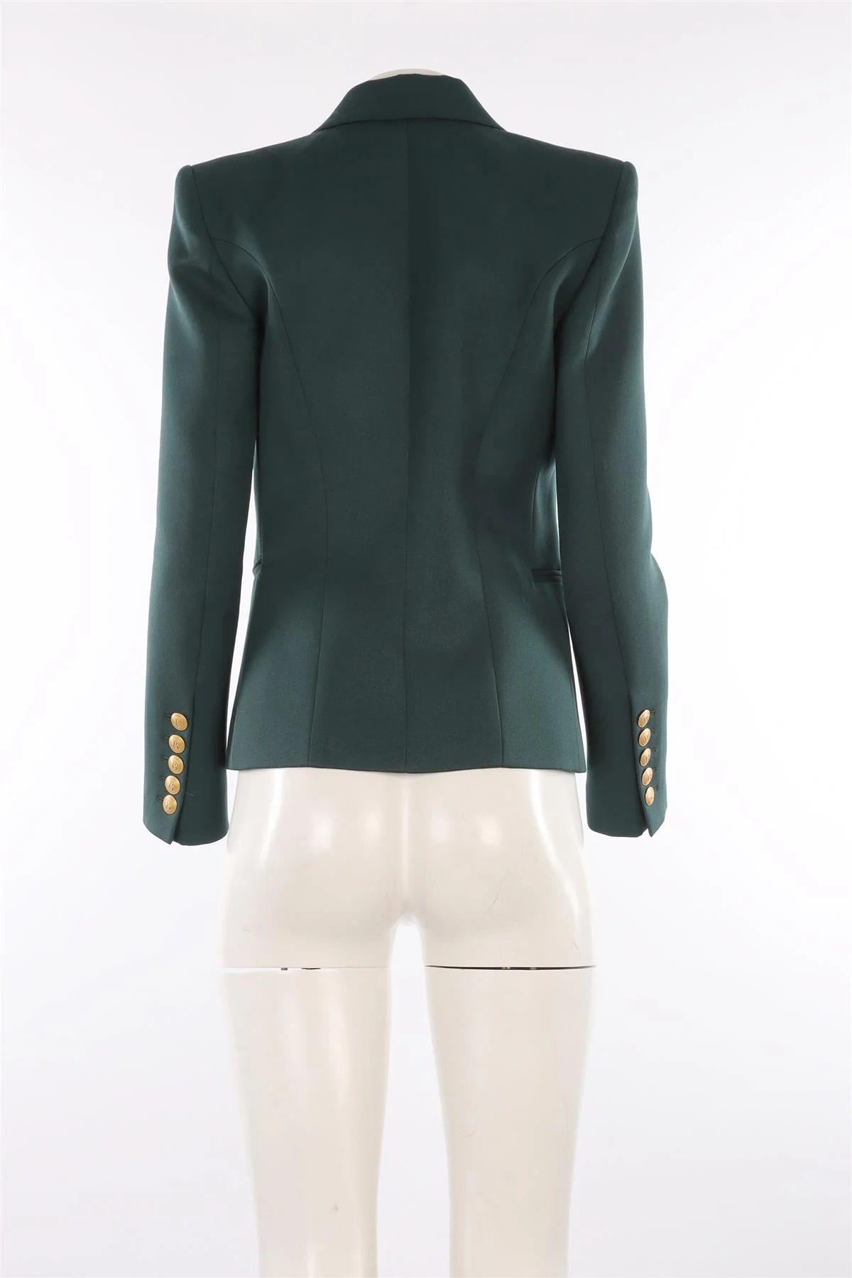 PIERRE BALMAIN GREEN WOOL BLAZER FR 38 UK 10 - Image 4