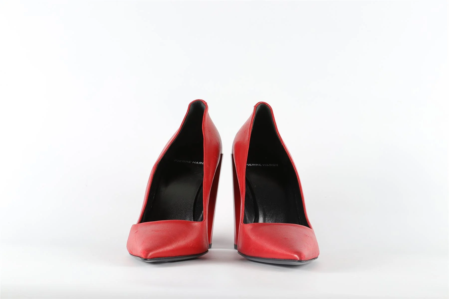 PIERRE HARDY RED LEATHER PUMPS EU 40 UK 7 US 10 - Image 3