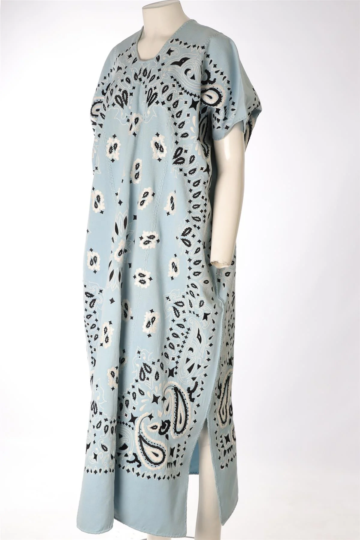 PIPPA HOLT BLUE WOVEN KAFTAN ONE SIZE - Image 3