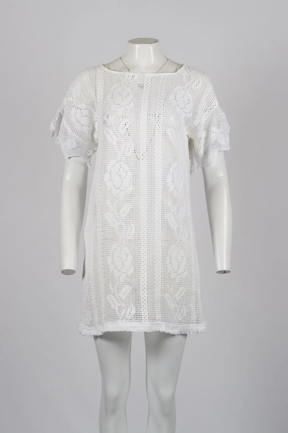 PLACE NATIONALE COTTON MINI DRESS ONE SIZE - Image 2