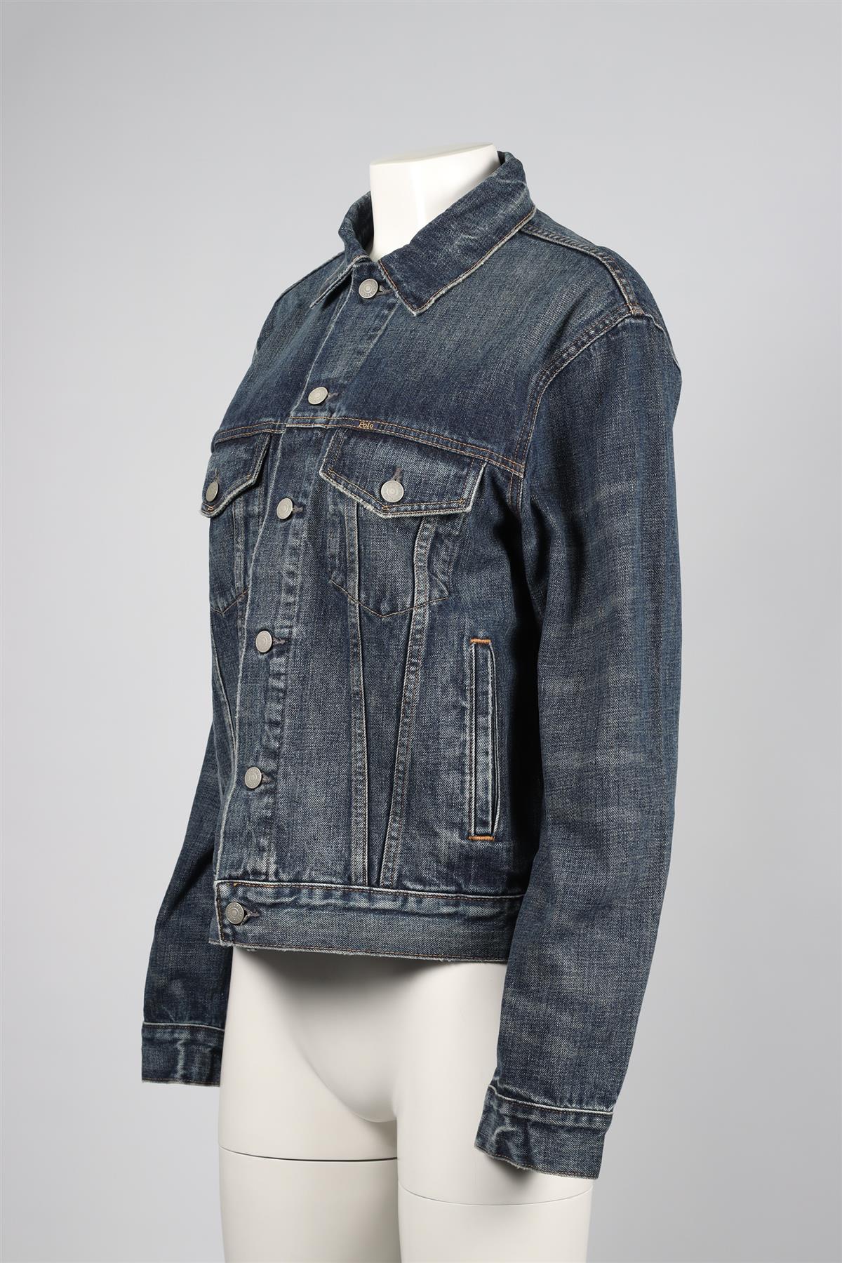 POLO BY RALPH LAUREN BLUE DENIM JACKET MEDIUM - Image 3