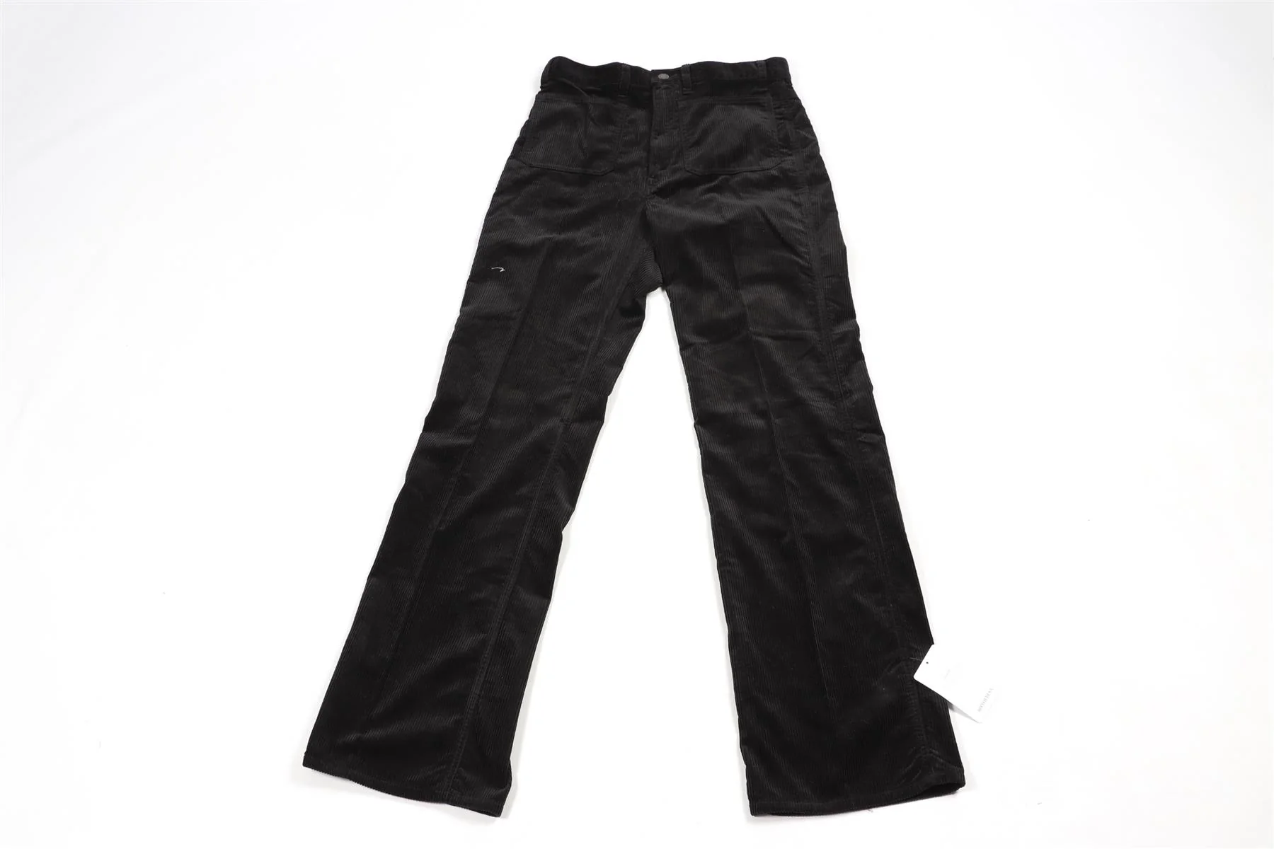 POLO RALPH LAUREN BLACK CORDUROY FLARED PANTS US 6 UK 10 - Image 2