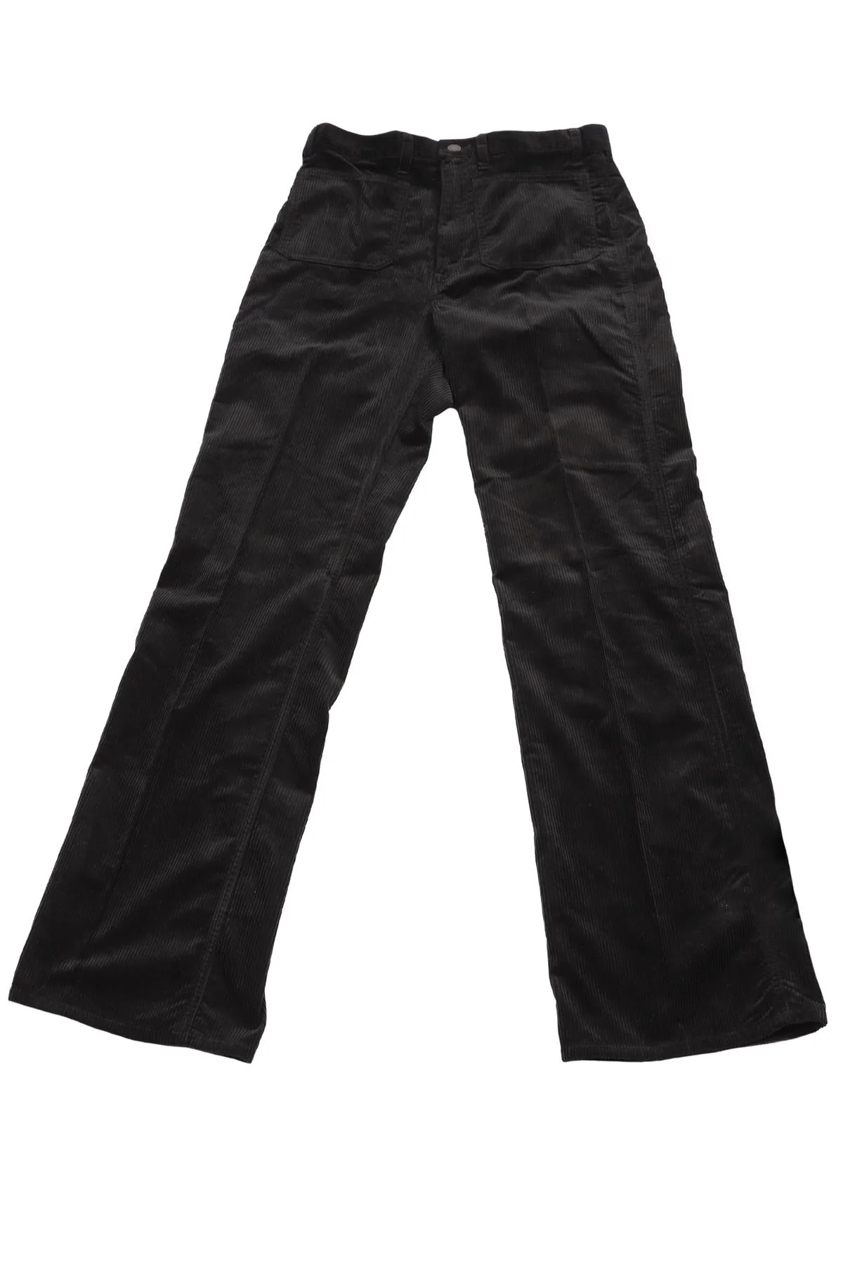 POLO RALPH LAUREN BLACK CORDUROY FLARED PANTS US 6 UK 10 - Image 6