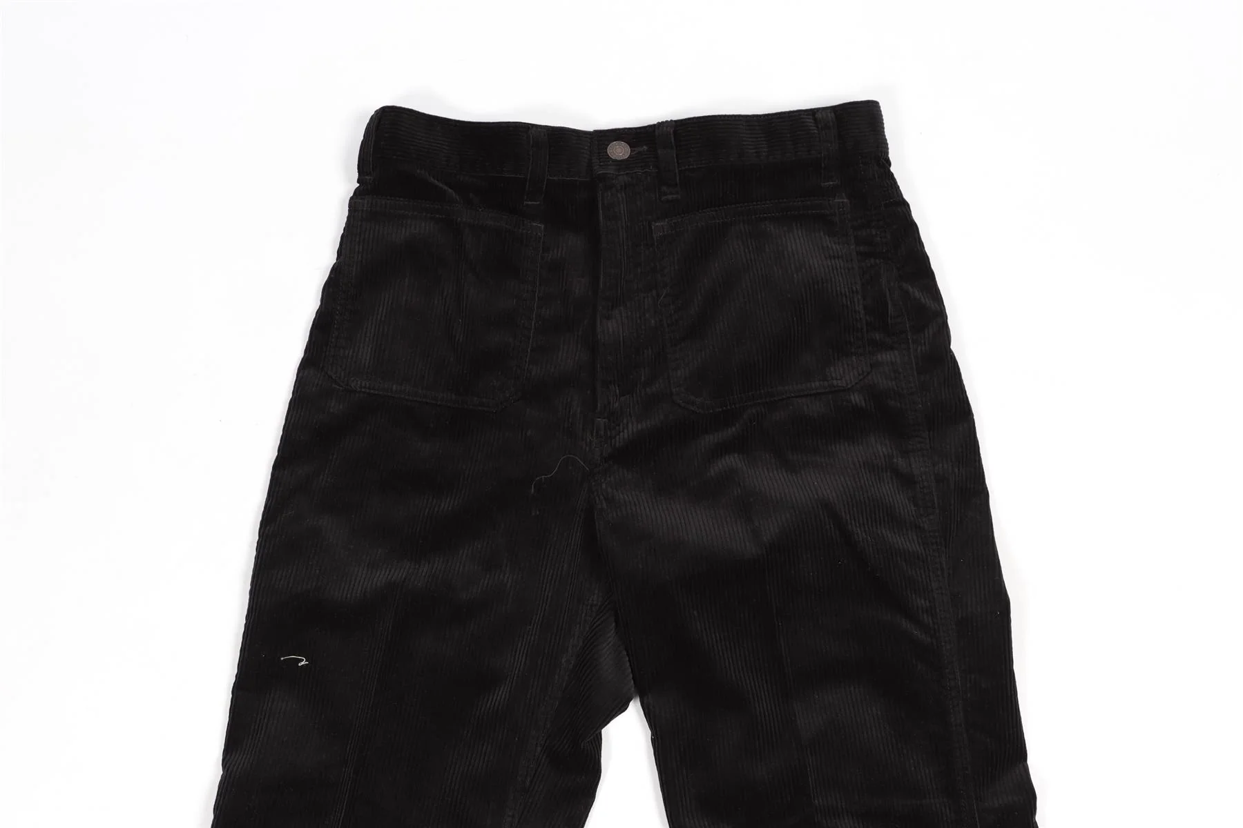 POLO RALPH LAUREN BLACK CORDUROY FLARED PANTS US 6 UK 10 - Image 8