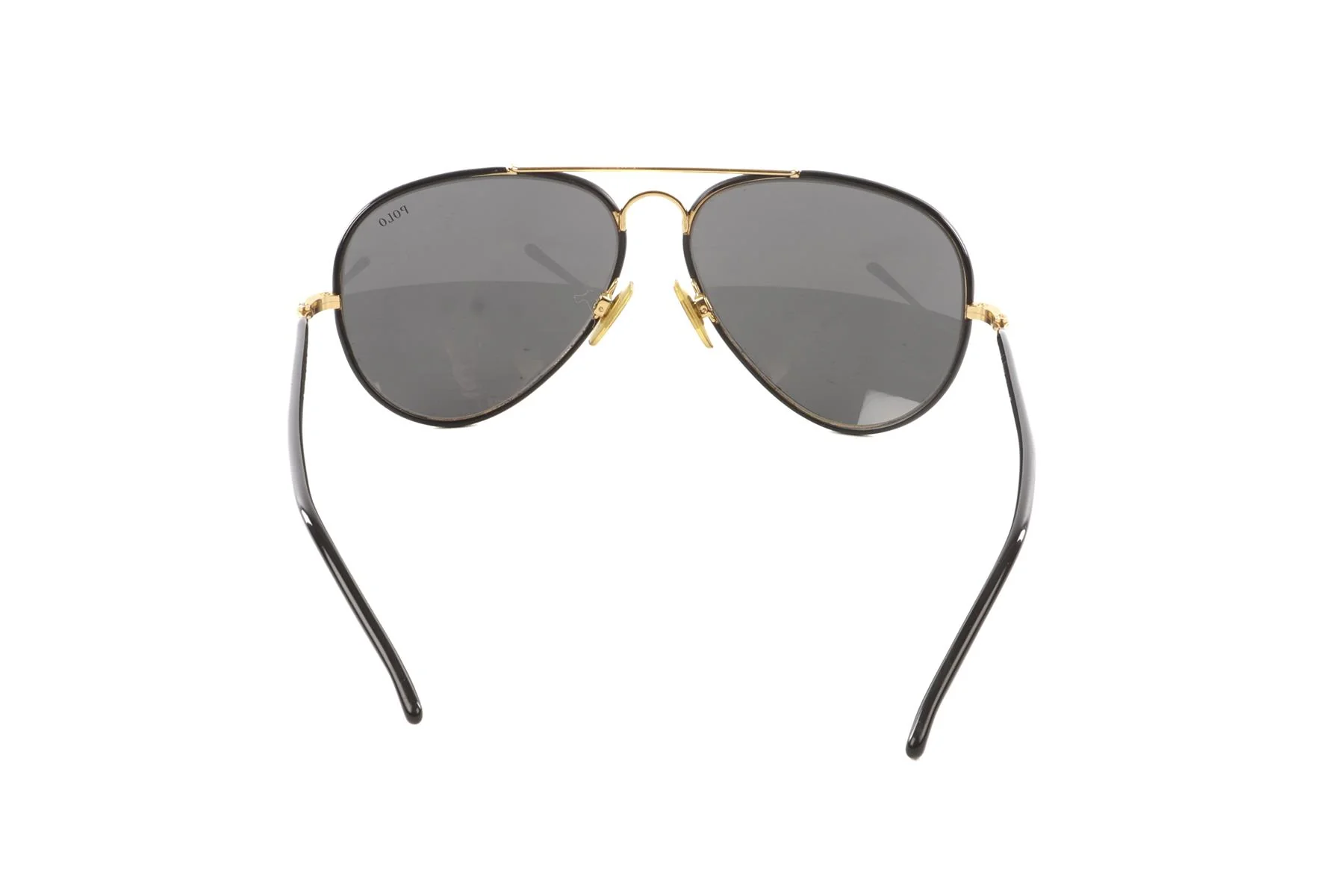 POLO RALPH LAUREN BLACK METAL SUNGLASSES - Image 4