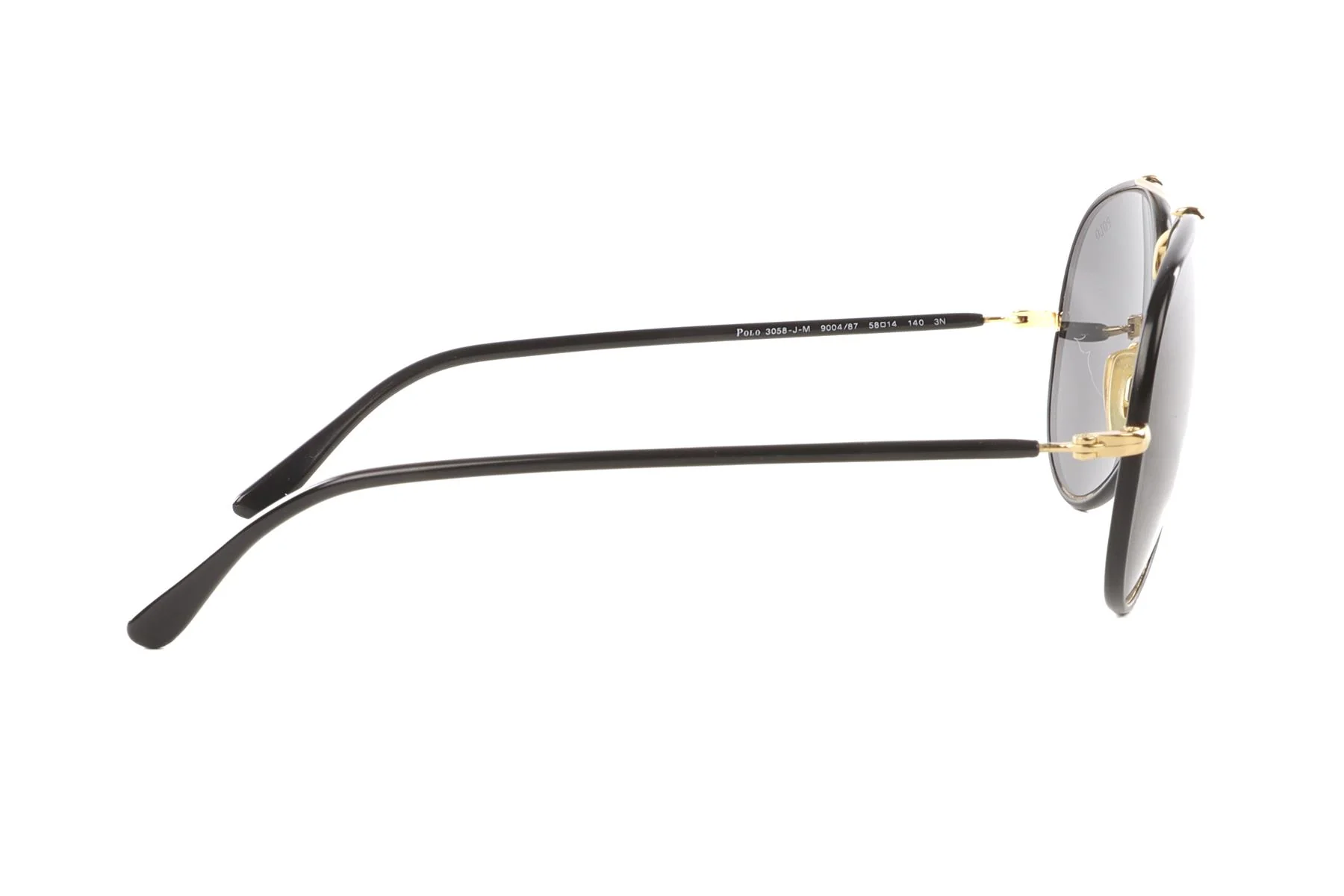 POLO RALPH LAUREN BLACK METAL SUNGLASSES - Image 5