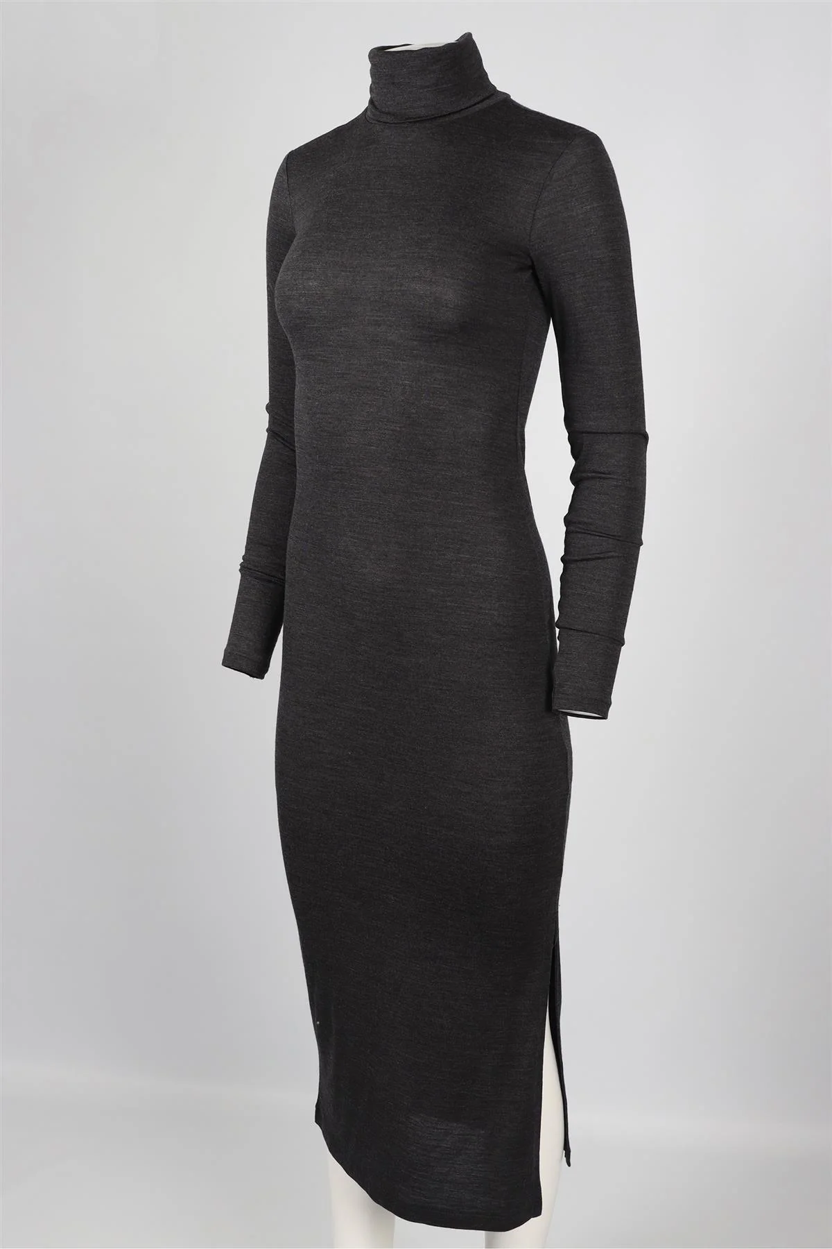 POLO RALPH LAUREN GREY WOOL BLEND MAXI DRESS XSMALL - Image 3