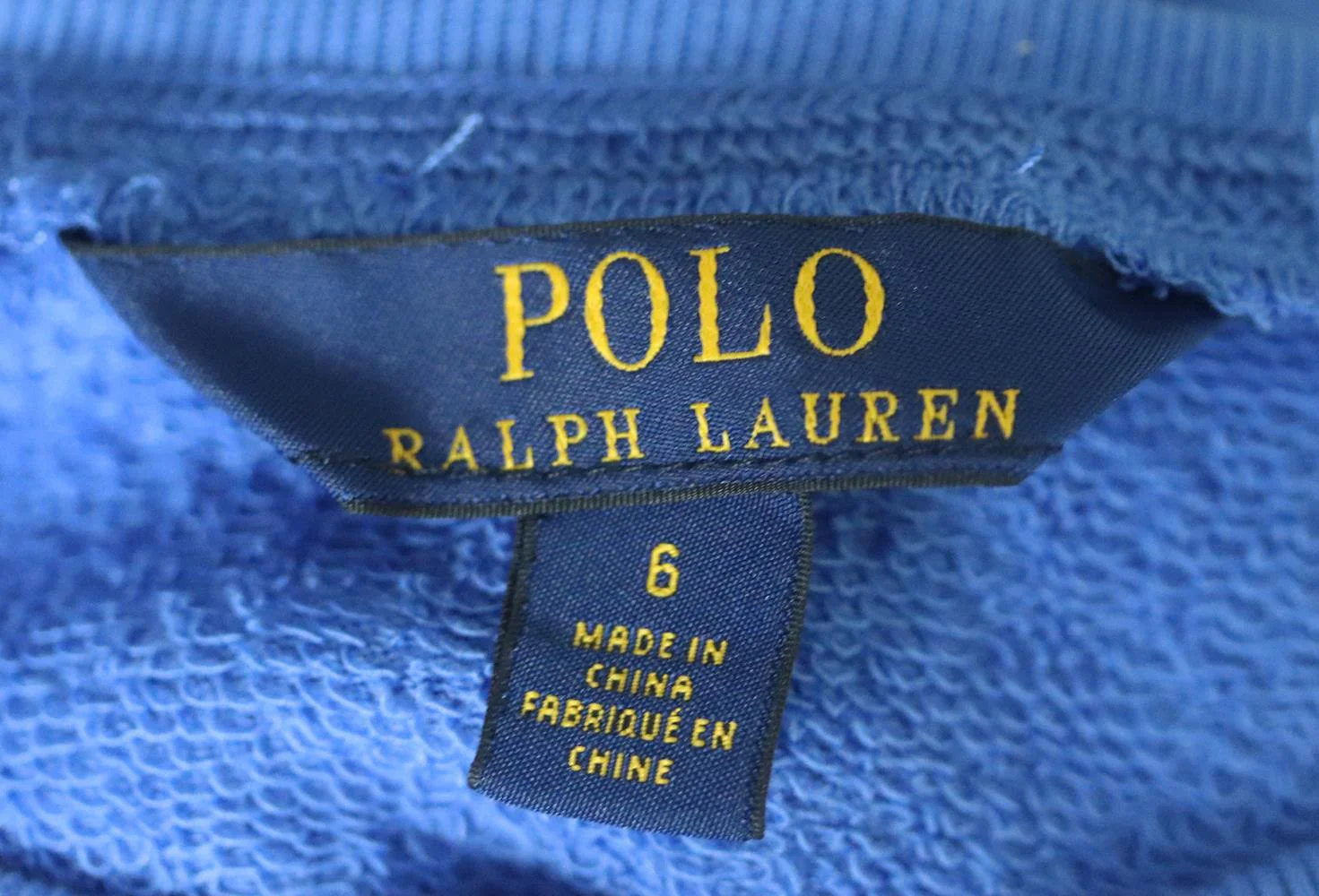 POLO RALPH LAUREN KIDS GIRLS COTTON SWEATSHIRT 6 YEARS - Image 4