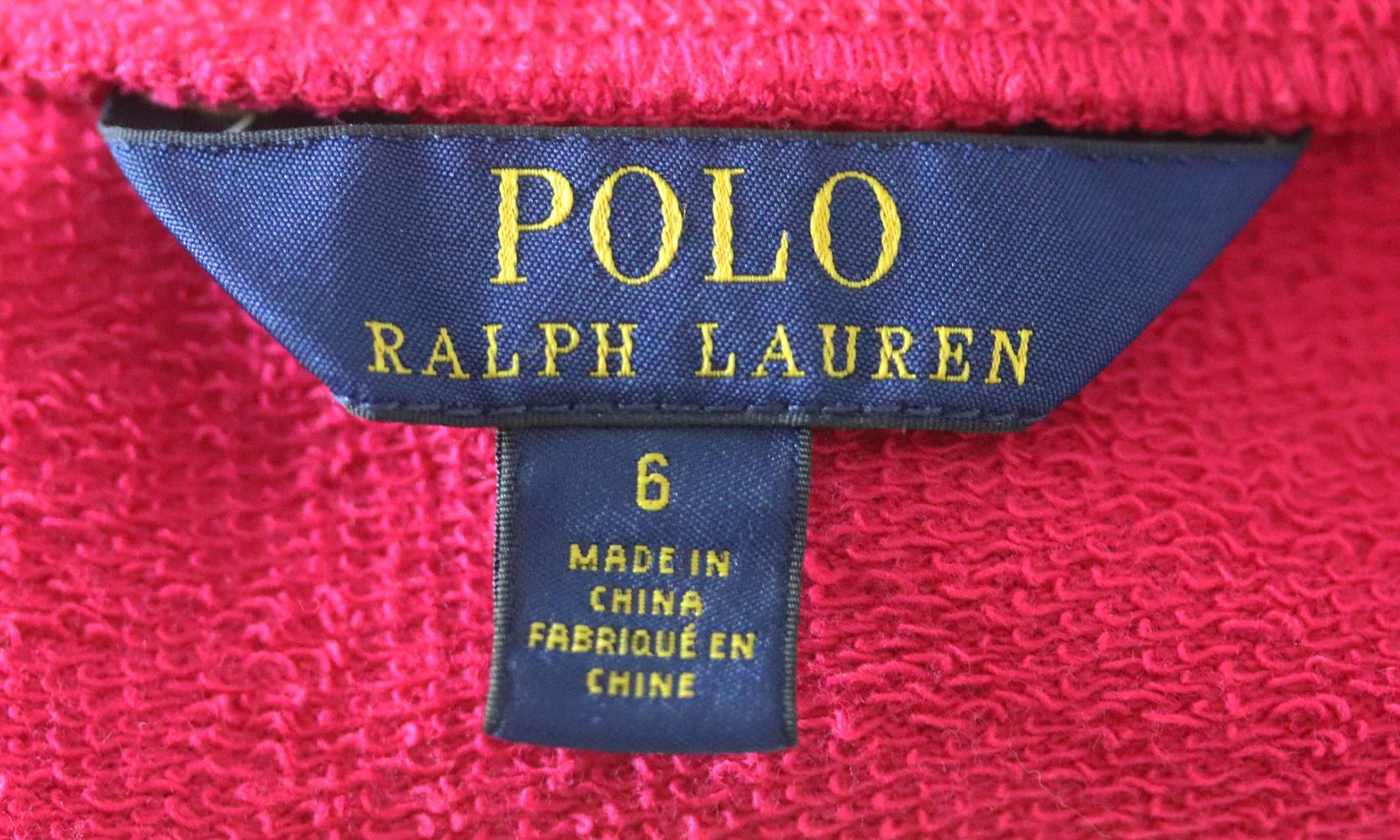 POLO RALPH LAUREN KIDS GIRLS COTTON SWEATSHIRT 6 YEARS - Image 4