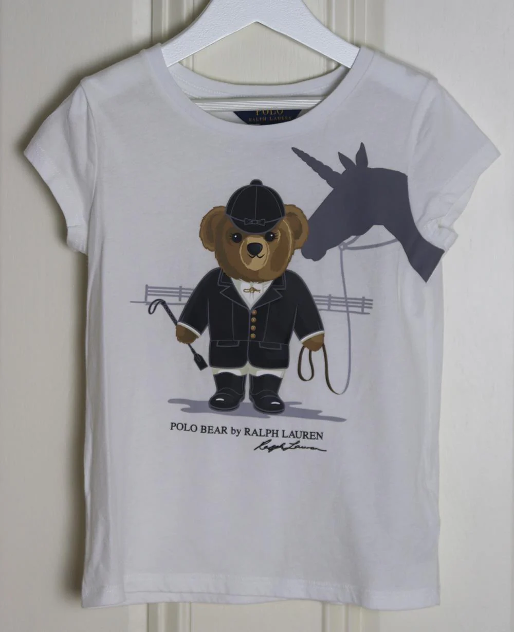 POLO RALPH LAUREN KIDS GIRLS COTTON T-SHIRT 6 YEARS - Image 2
