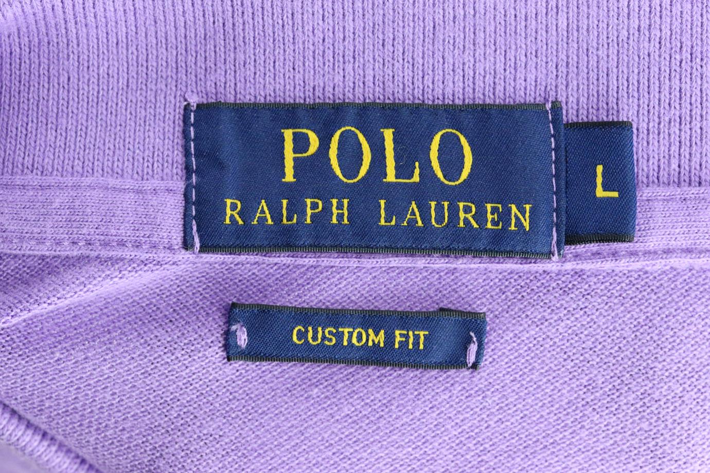 POLO RALPH LAUREN MEN'S CUSTOM FIT COTTON PIQUÉ POLO SHIRT LARGE - Image 4