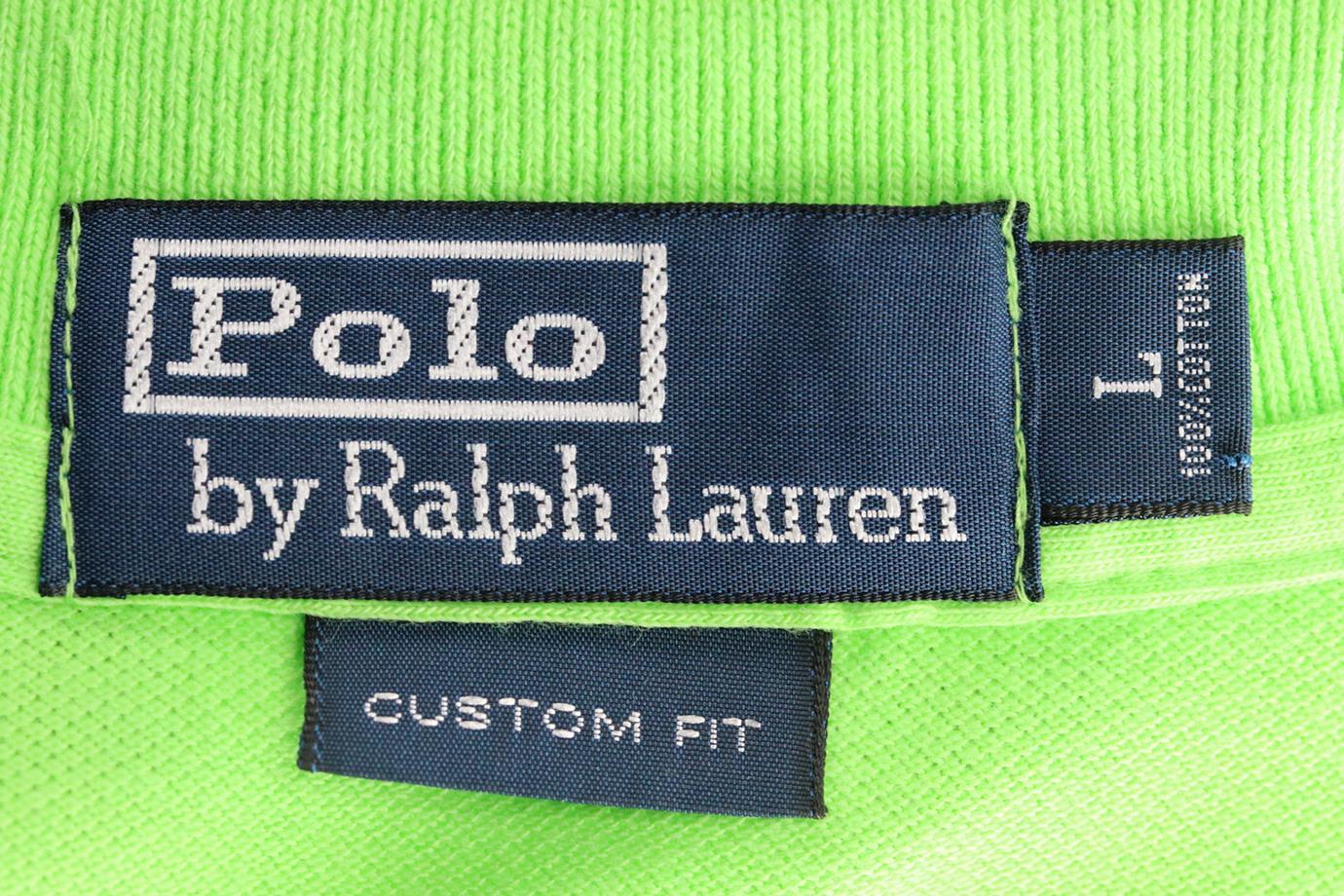 POLO RALPH LAUREN MEN'S CUSTOM FIT COTTON PIQUÉ POLO SHIRT LARGE - Image 4