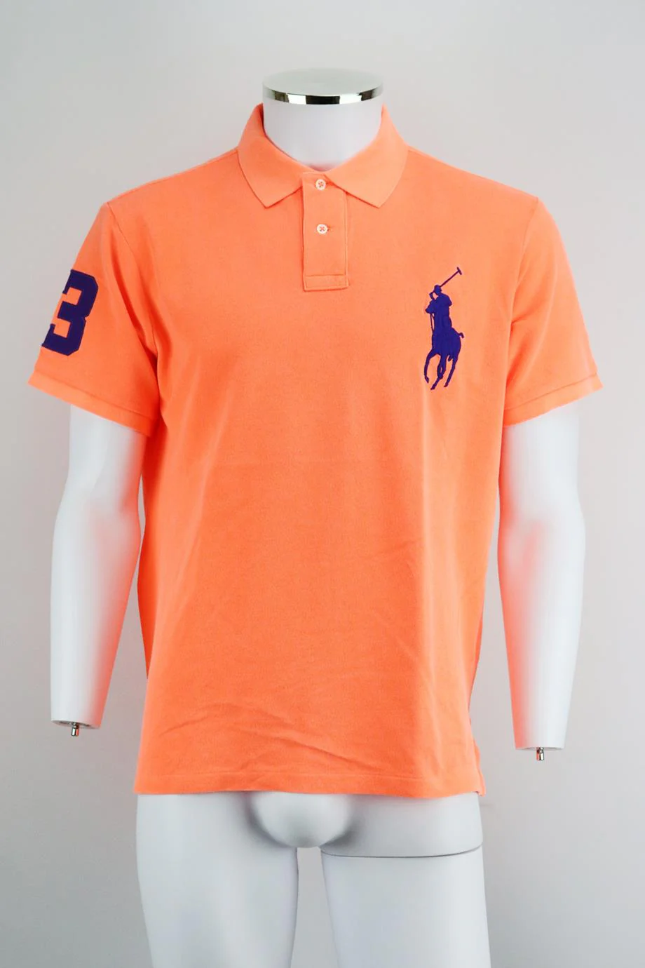 POLO RALPH LAUREN MEN'S CUSTOM FIT COTTON PIQUÉ POLO SHIRT LARGE - Image 2