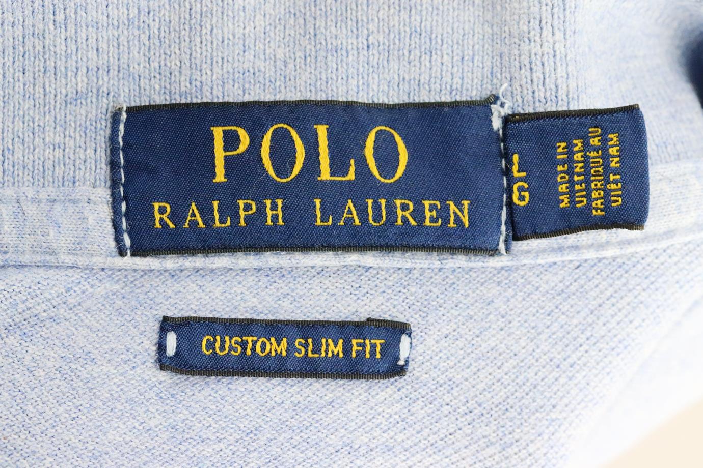 POLO RALPH LAUREN MEN'S SLIM FIT COTTON PIQUÉ POLO SHIRT LARGE - Image 4
