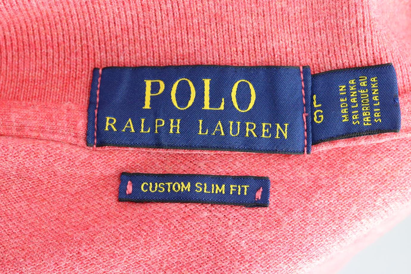 POLO RALPH LAUREN MEN'S SLIM FIT COTTON PIQUÉ POLO SHIRT LARGE - Image 4