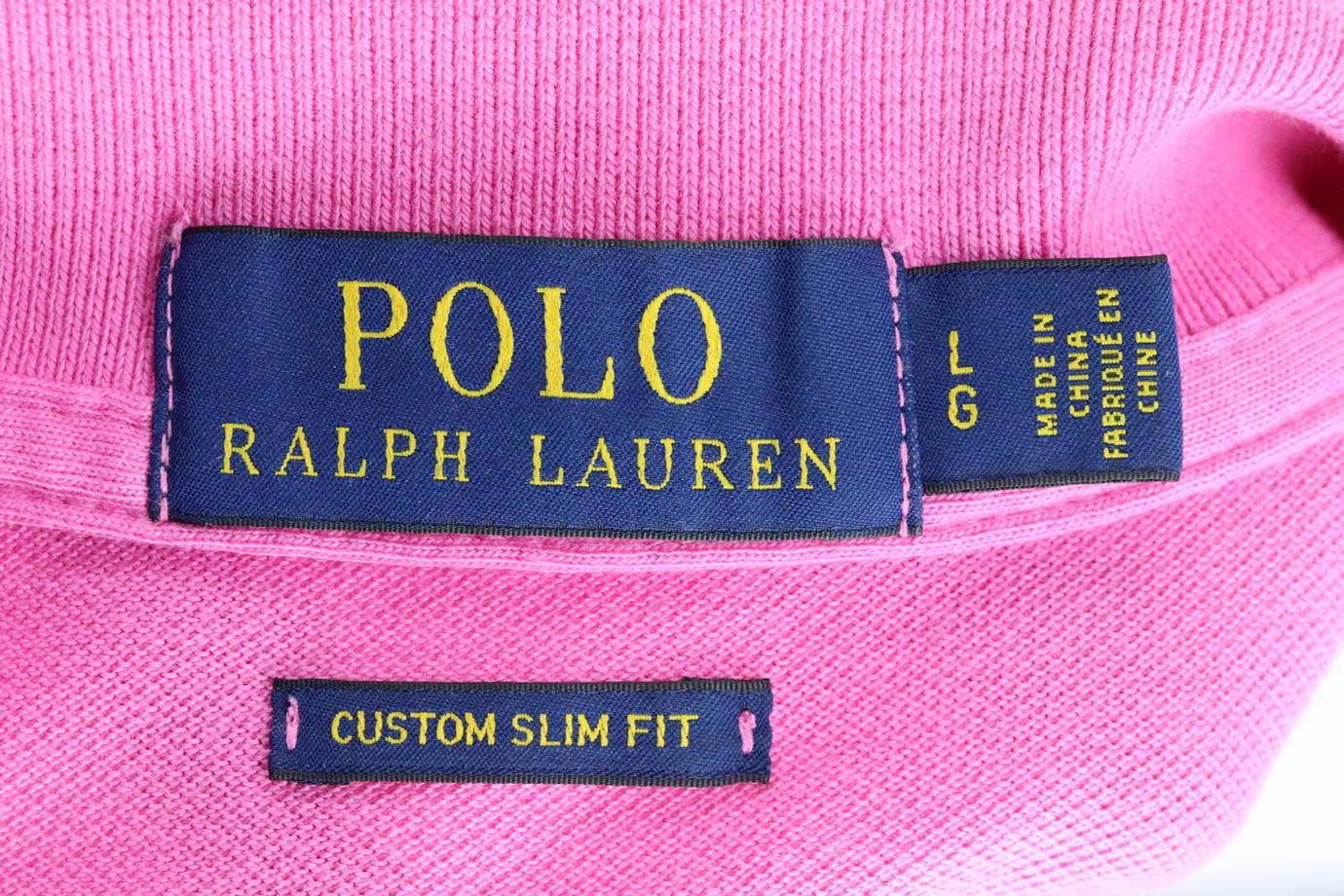 POLO RALPH LAUREN MEN'S SLIM FIT COTTON PIQUÉ POLO SHIRT LARGE - Image 4