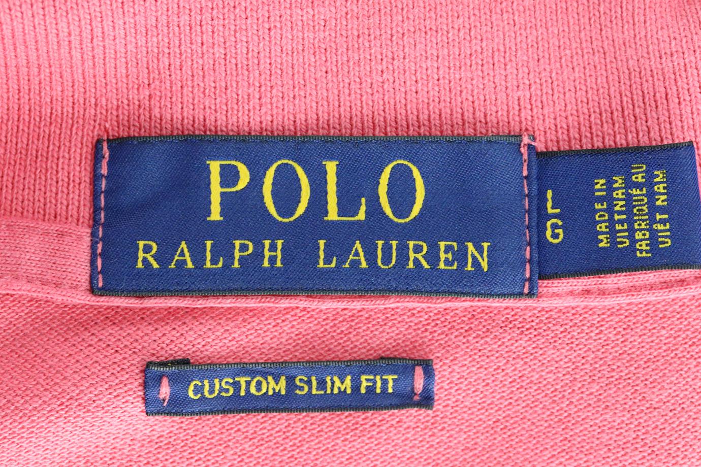 POLO RALPH LAUREN MEN'S SLIM FIT COTTON PIQUÉ POLO SHIRT LARGE - Image 4