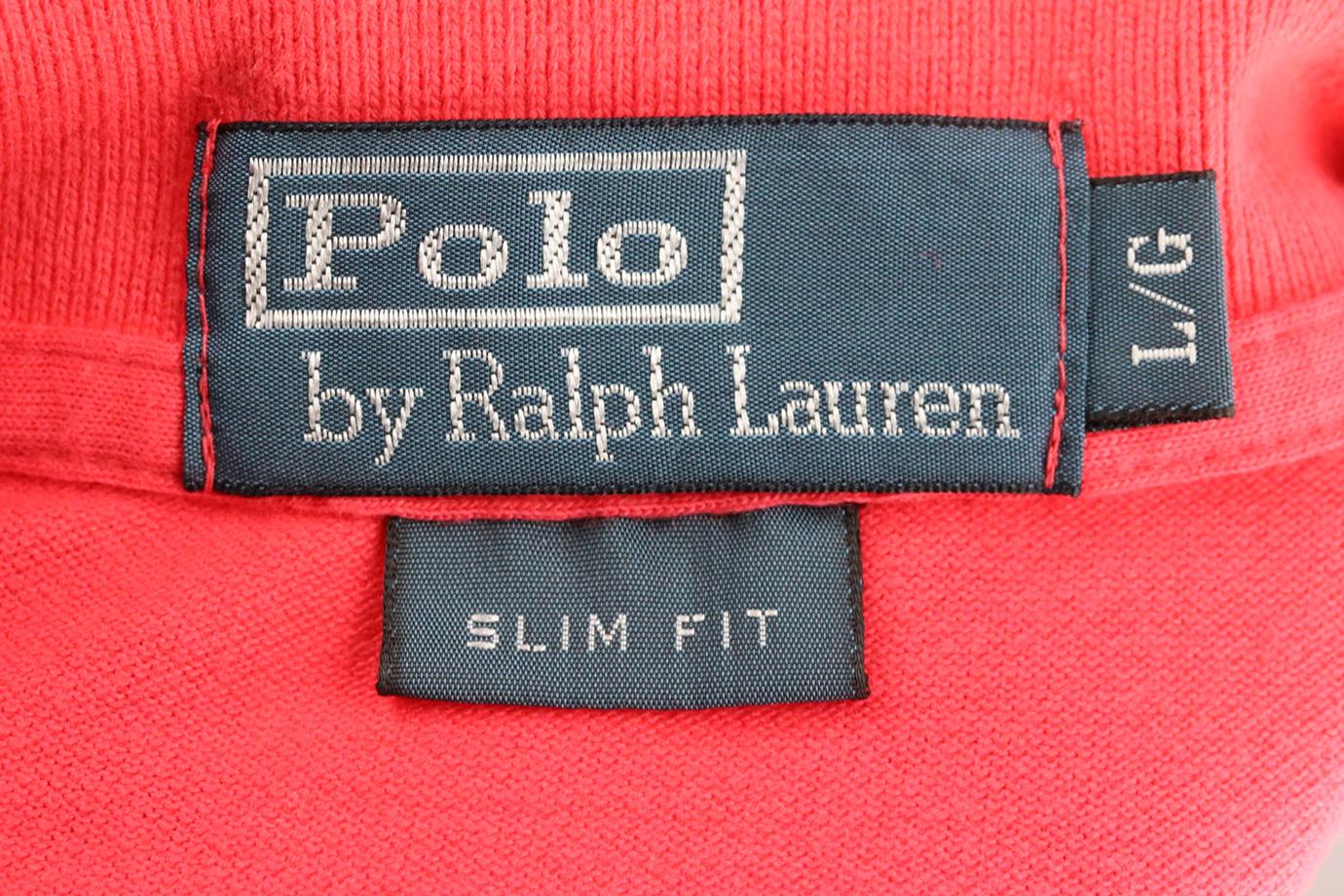 POLO RALPH LAUREN MEN'S SLIM FIT COTTON PIQUÉ POLO SHIRT LARGE - Image 4