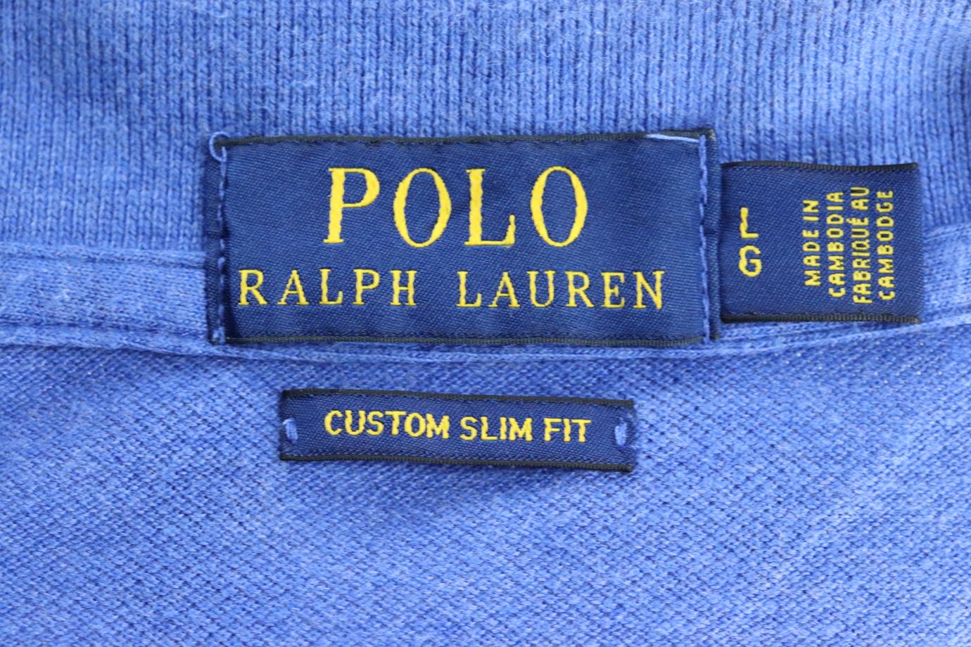 POLO RALPH LAUREN MEN'S SLIM FIT COTTON PIQUÉ POLO SHIRT LARGE - Image 4