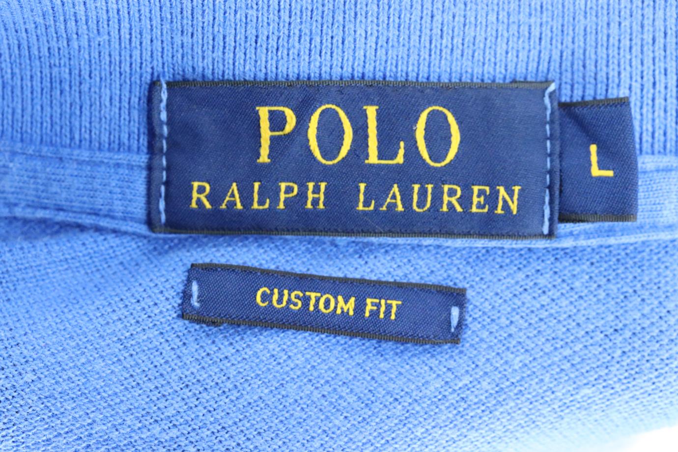 POLO RALPH LAUREN MEN'S SLIM FIT COTTON PIQUÉ POLO SHIRT LARGE - Image 4