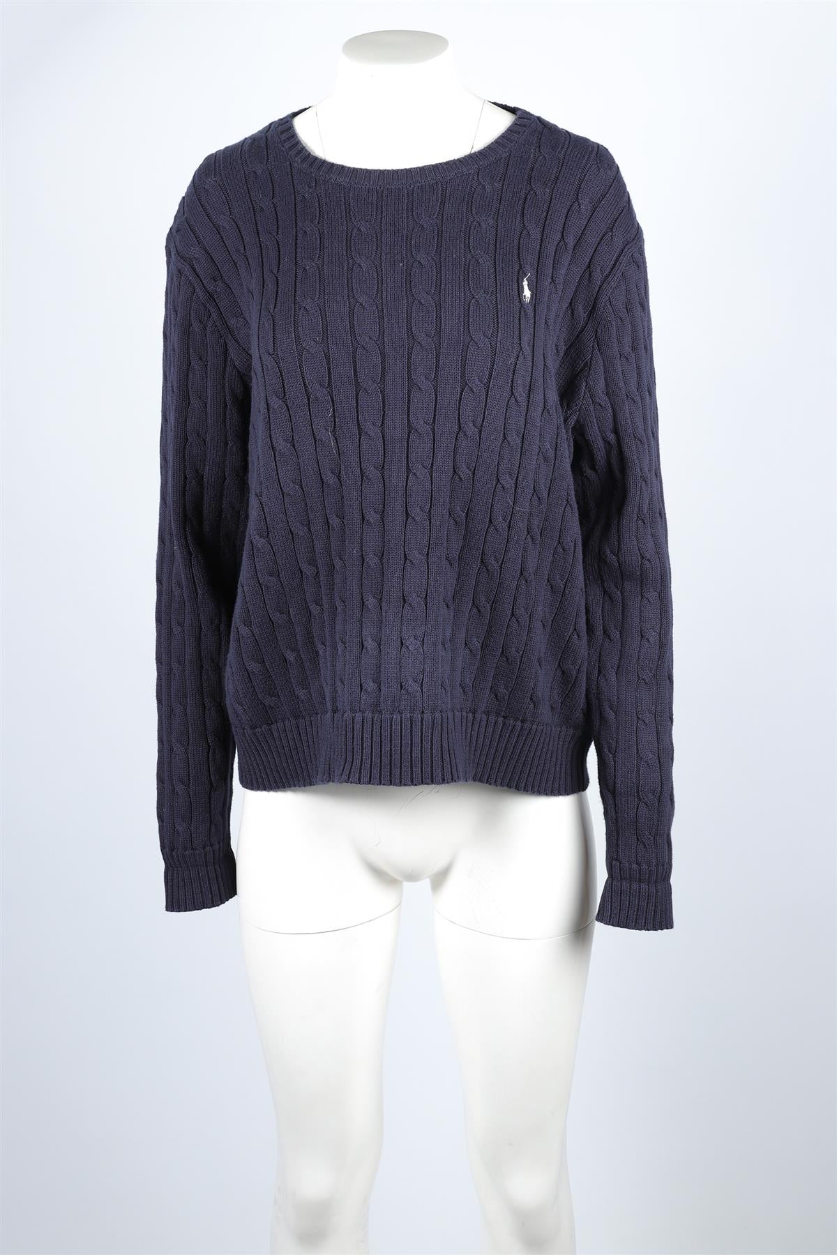 Polo Ralph Lauren Navy Cotton Sweater XXLARGE - Image 2