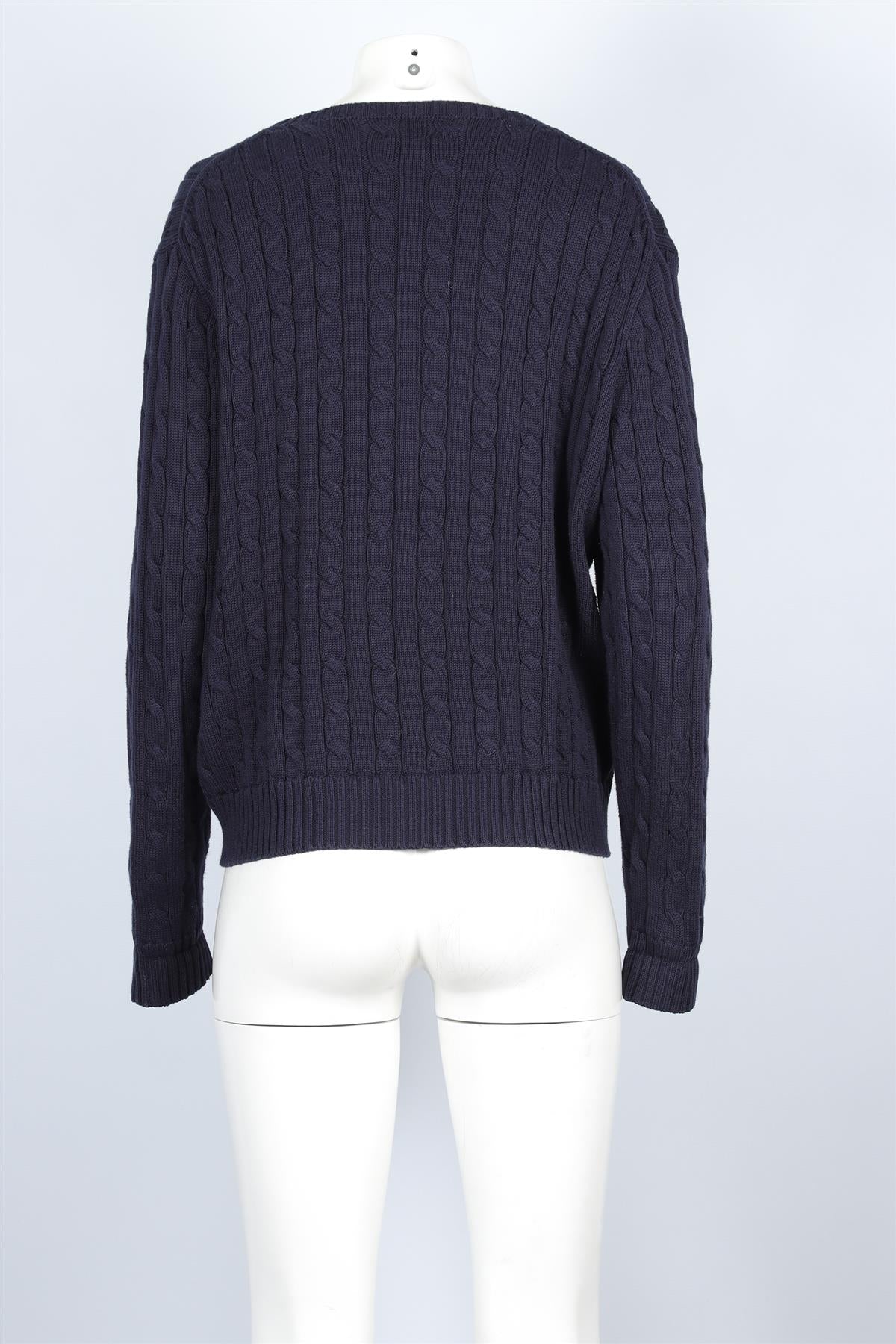 Polo Ralph Lauren Navy Cotton Sweater XXLARGE - Image 4