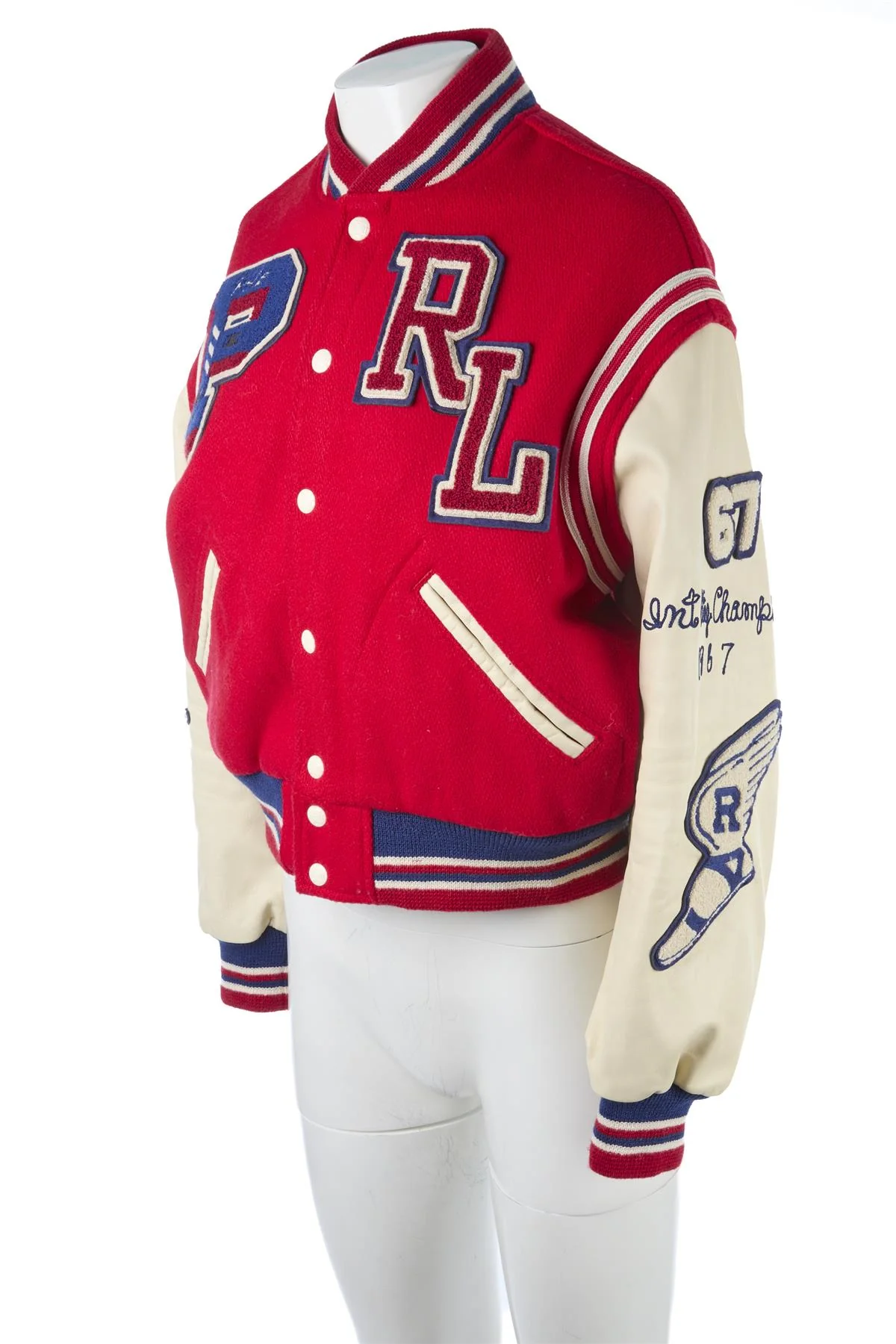 POLO RALPH LAUREN RED WOOL JACKET SMALL - Image 3
