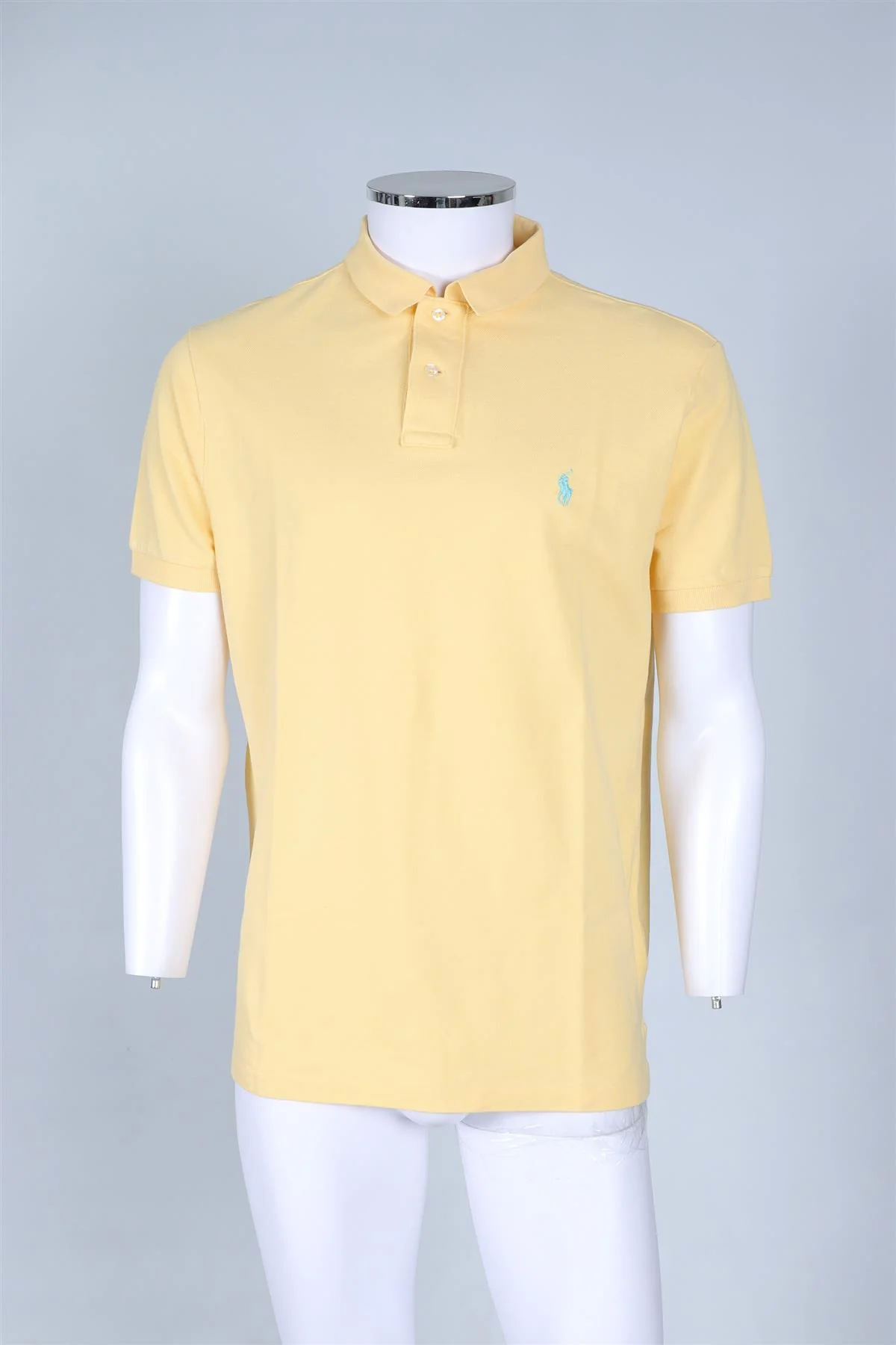POLO RALPH LAUREN YELLOW MEN'S COTTON POLO SHIRT LARGE - Image 6