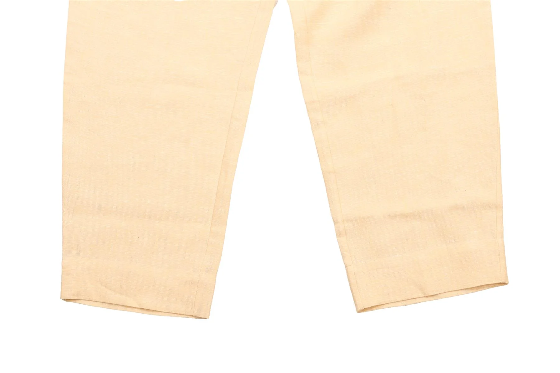POSSE YELLOW LINEN BARREL LEG PANTS XSMALL - Image 4