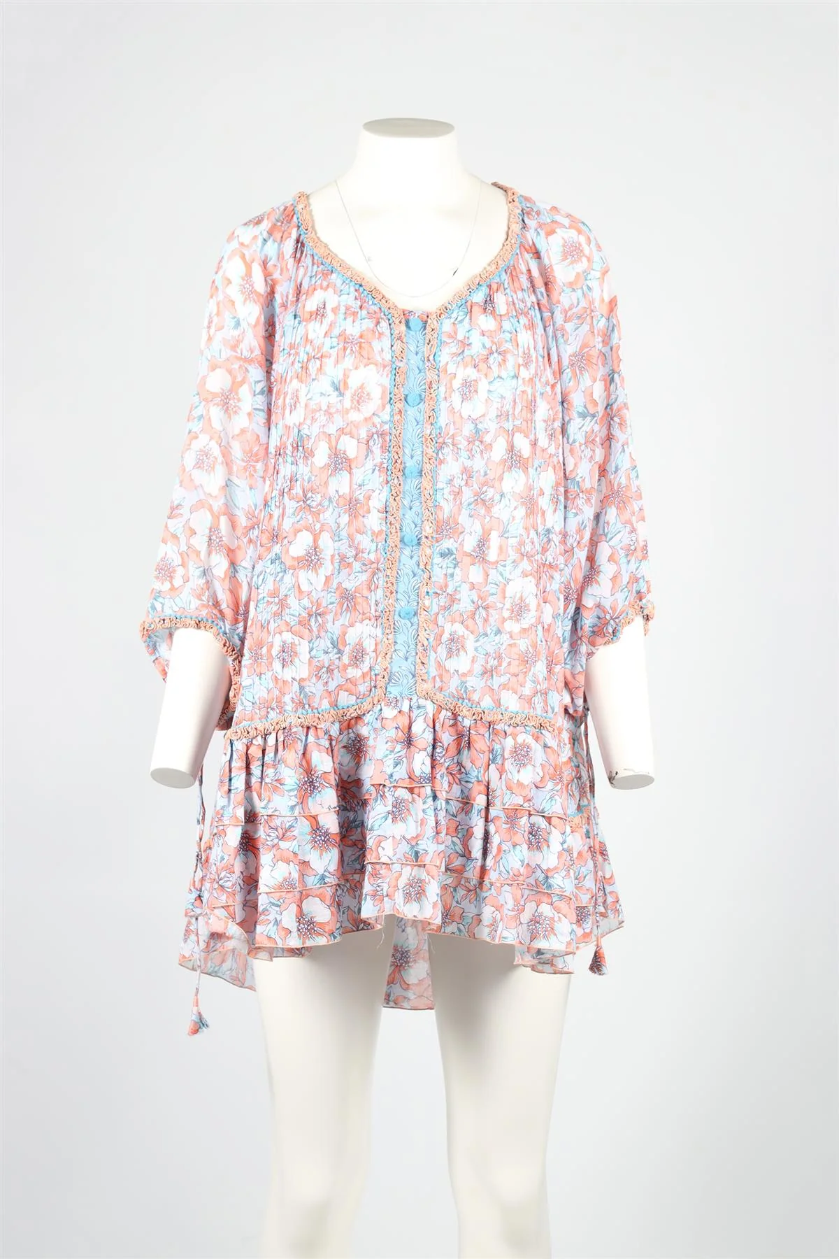 POUPETTE ST BARTH COTTON MINI DRESS SMALL - Image 2
