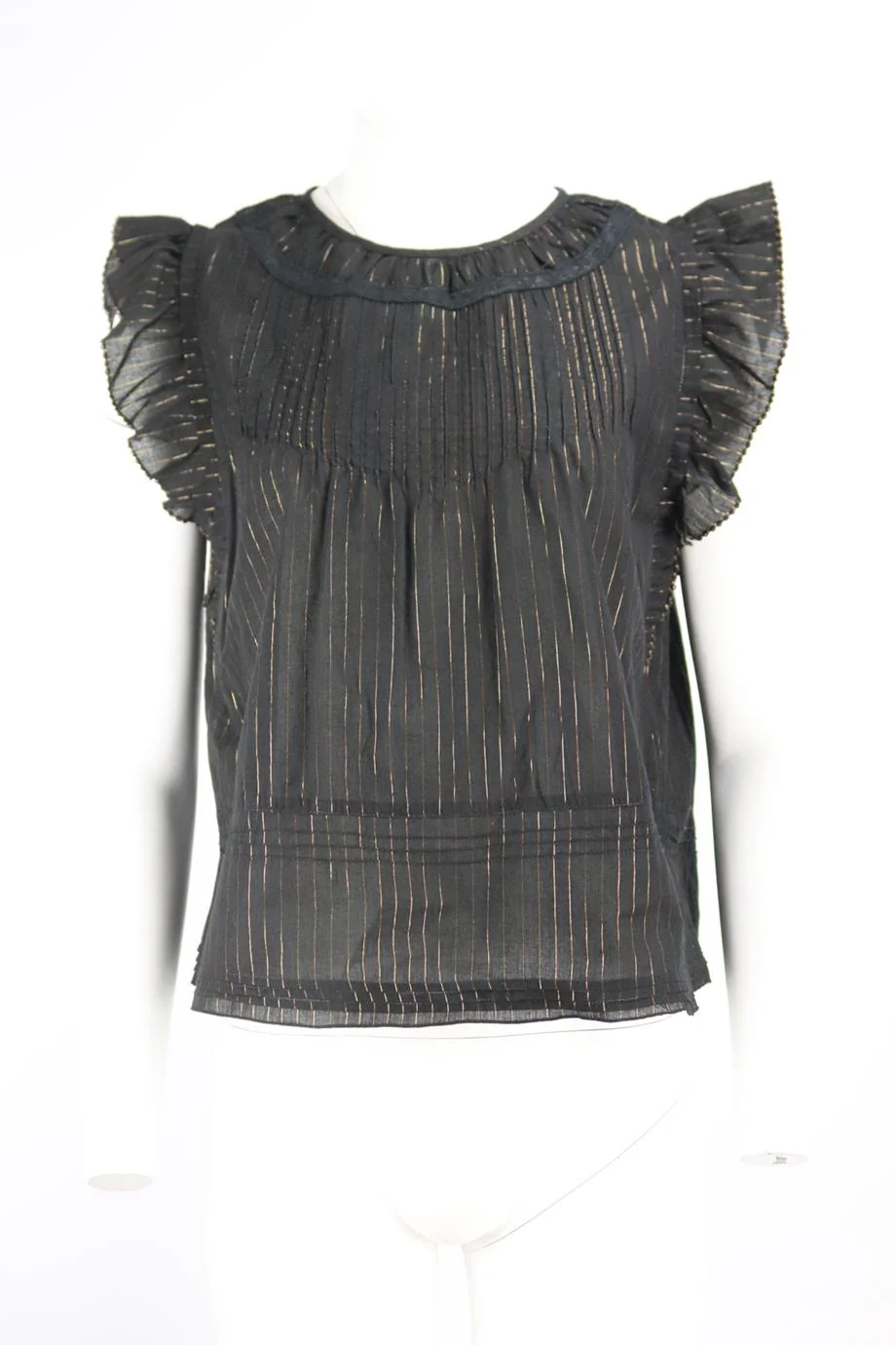 POUPETTE ST BARTH STRIPED COTTON TOP MEDIUM - Image 2