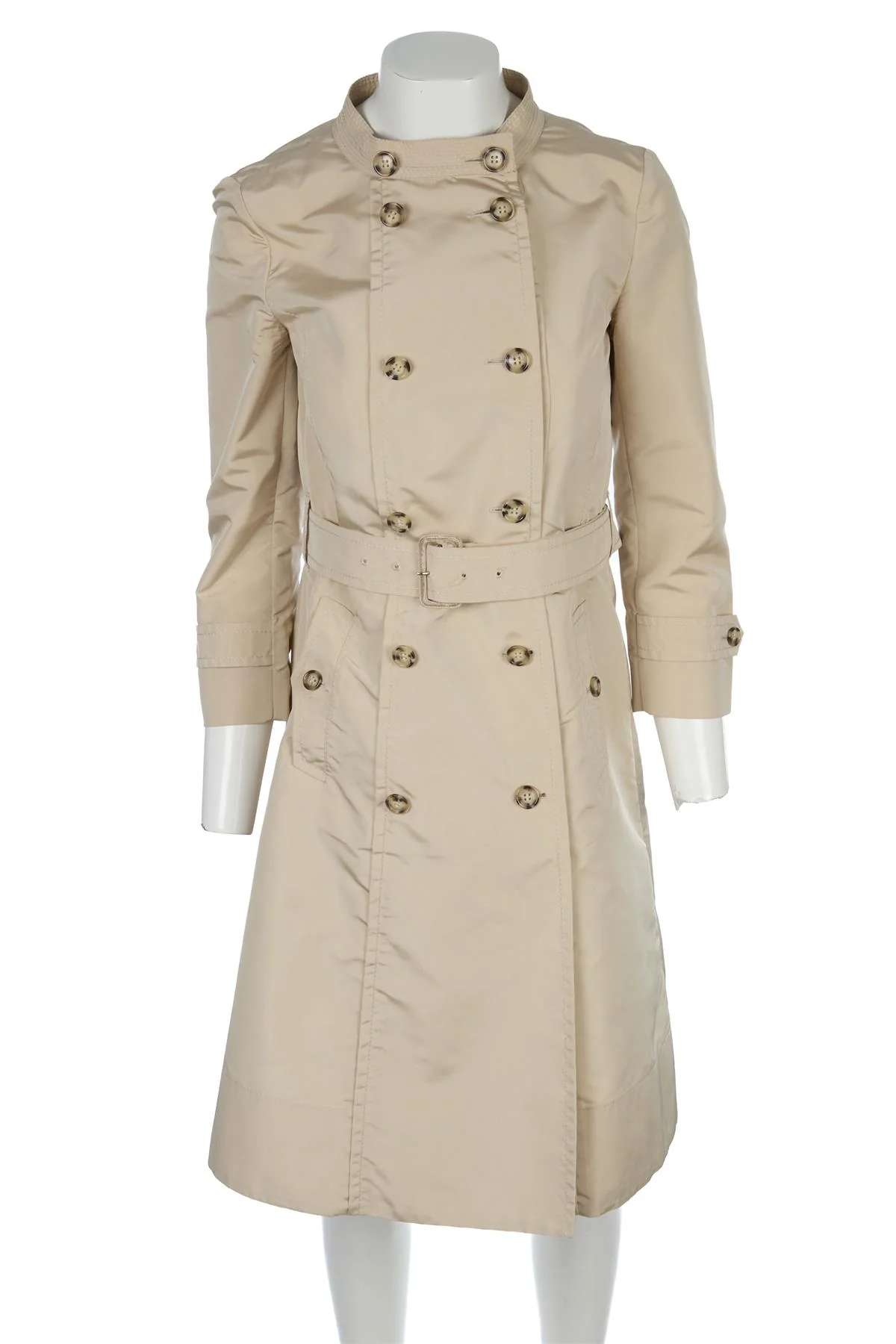 PRADA BEIGE SHELL TRENCH COAT IT 40 UK 8 - Image 2