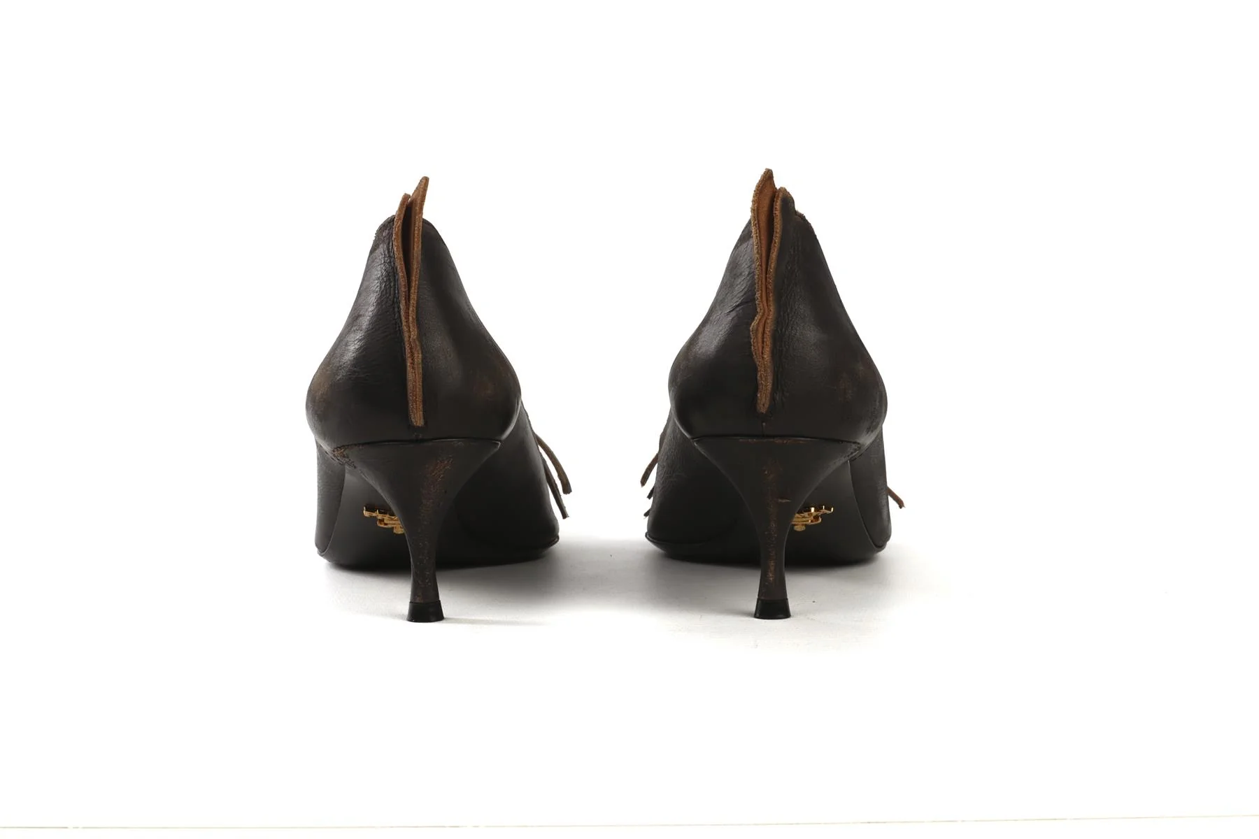 PRADA BLACK 2025 LEATHER PUMPS EU 39 UK 6 US 9 - Image 5