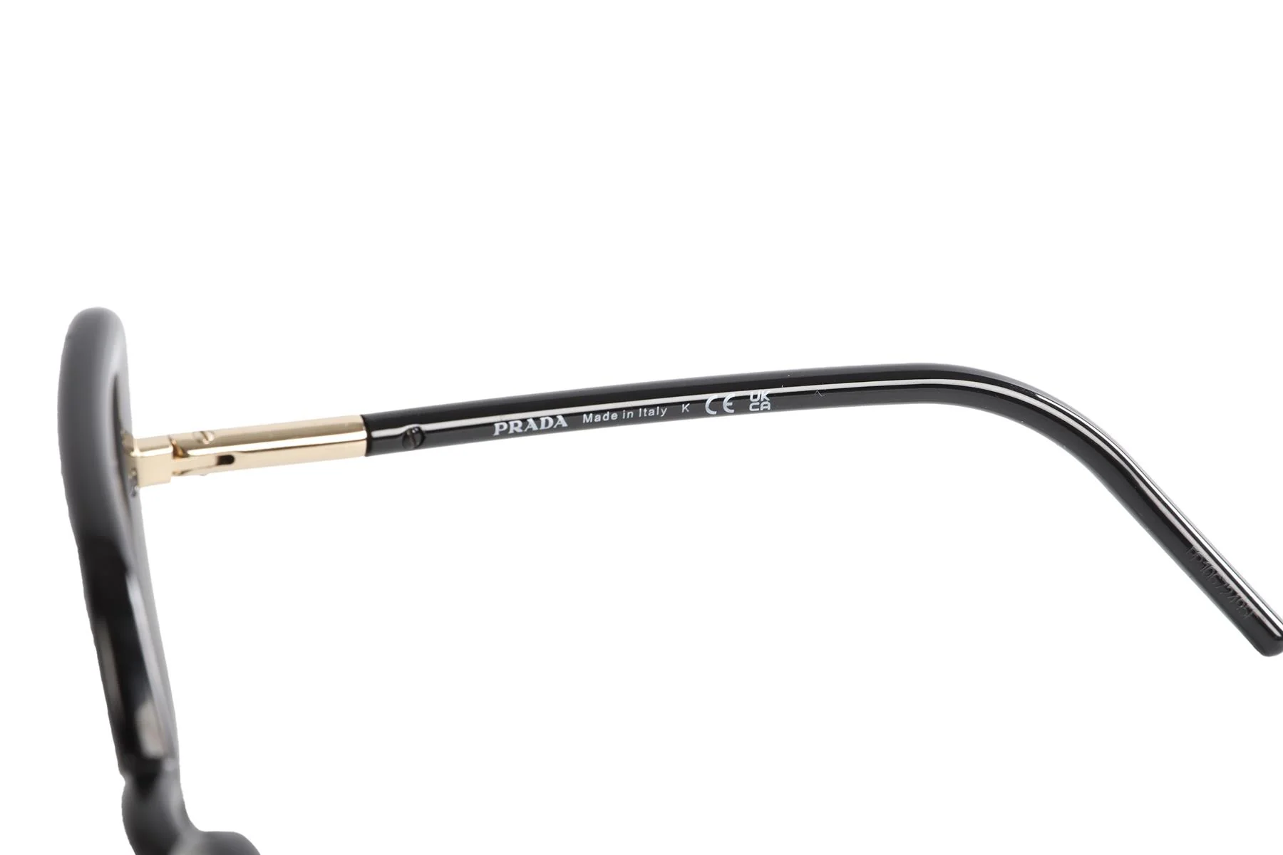 PRADA BLACK CAT EYE ACETATE SUNGLASSES - Image 6