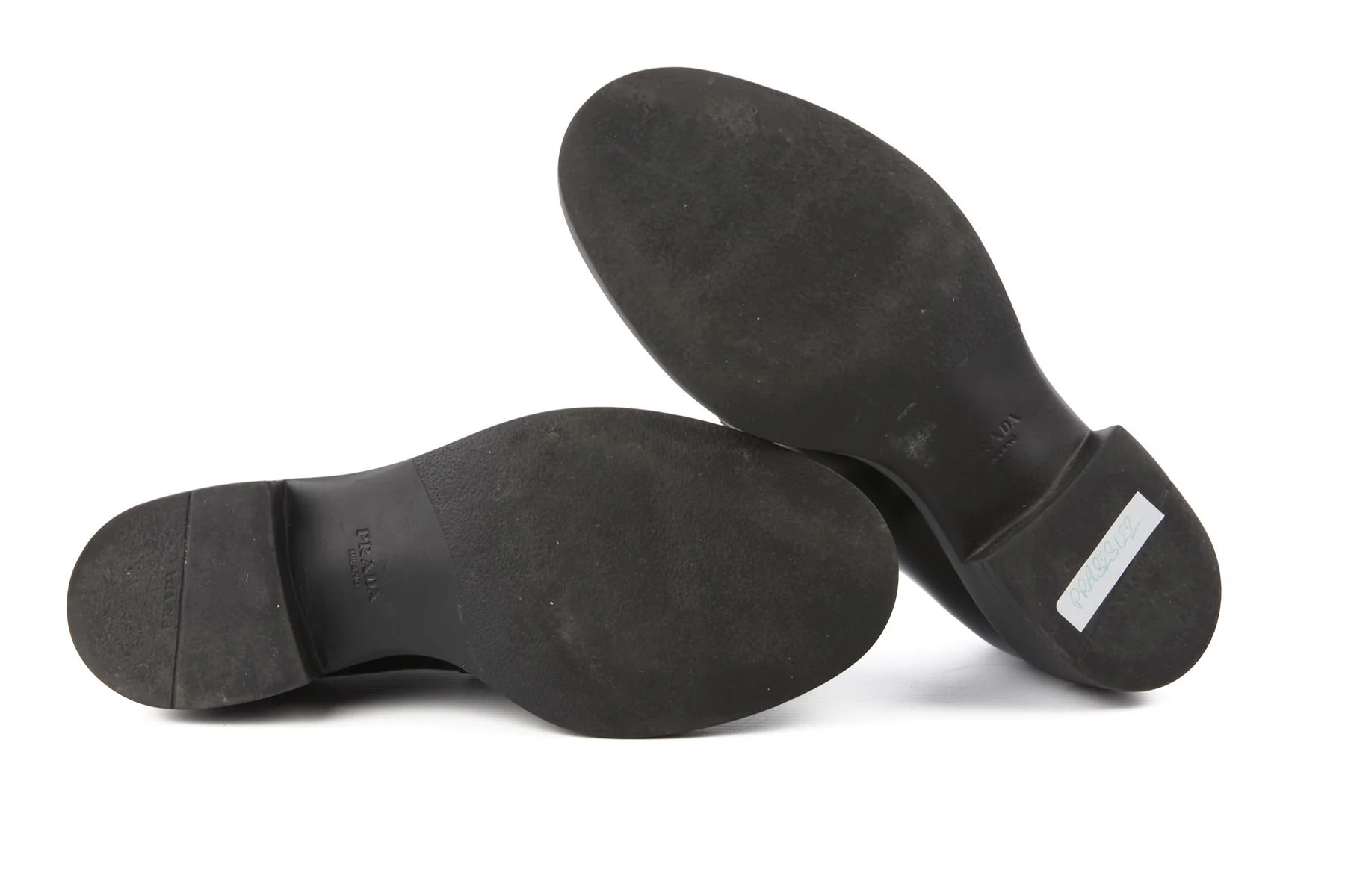 PRADA BLACK LEATHER LOAFERS EU 37.5 UK 4.5 US 7.5 - Image 6