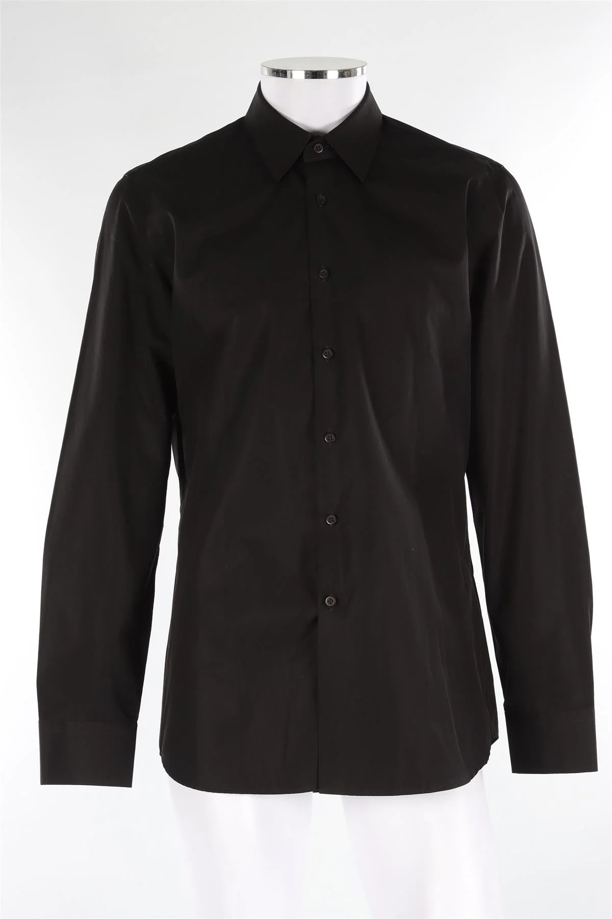 PRADA BLACK MEN'S COTTON SHIRT IT 42 UK 32 - Image 2