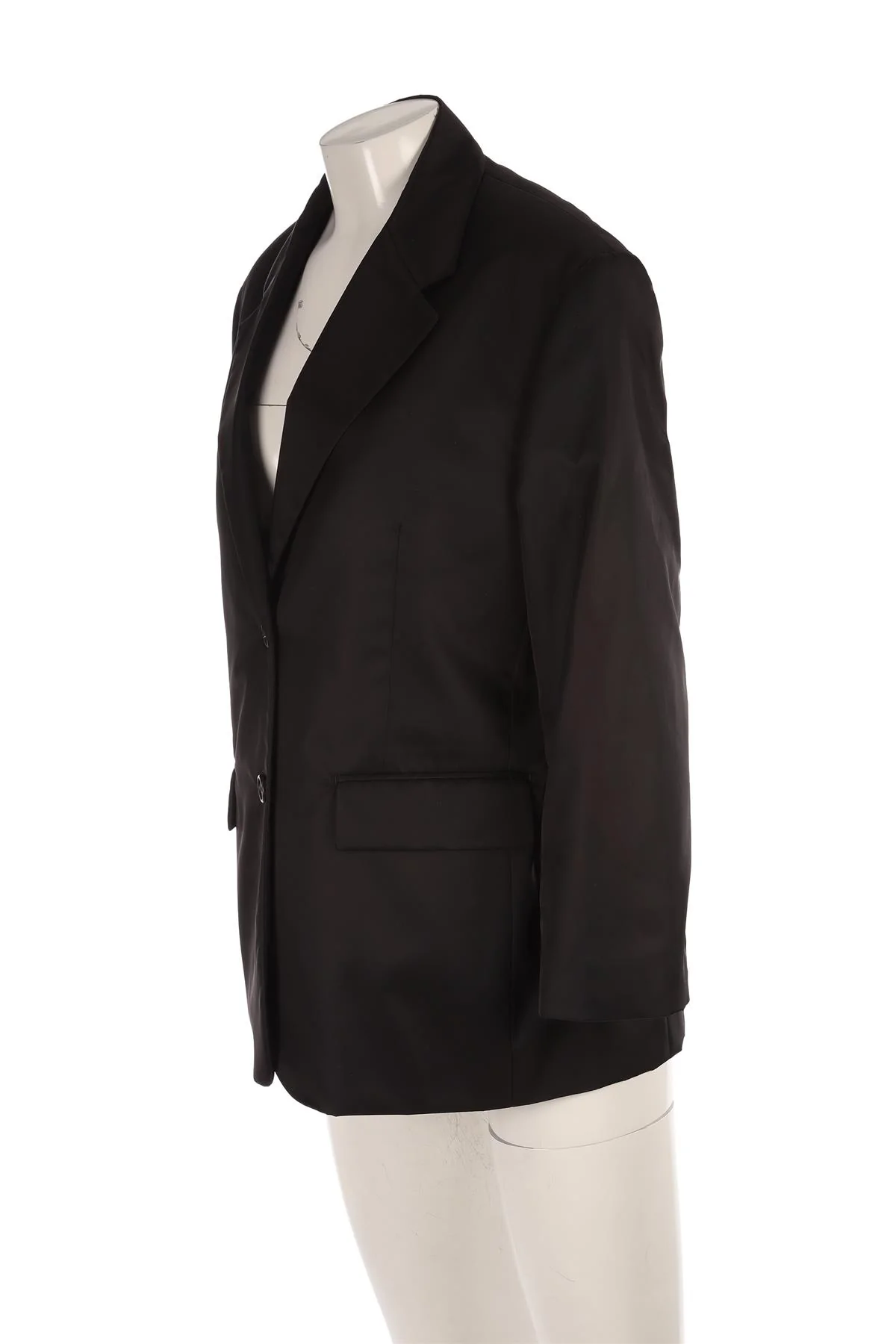 PRADA BLACK NYLON BLAZER IT 42 UK 10 - Image 3
