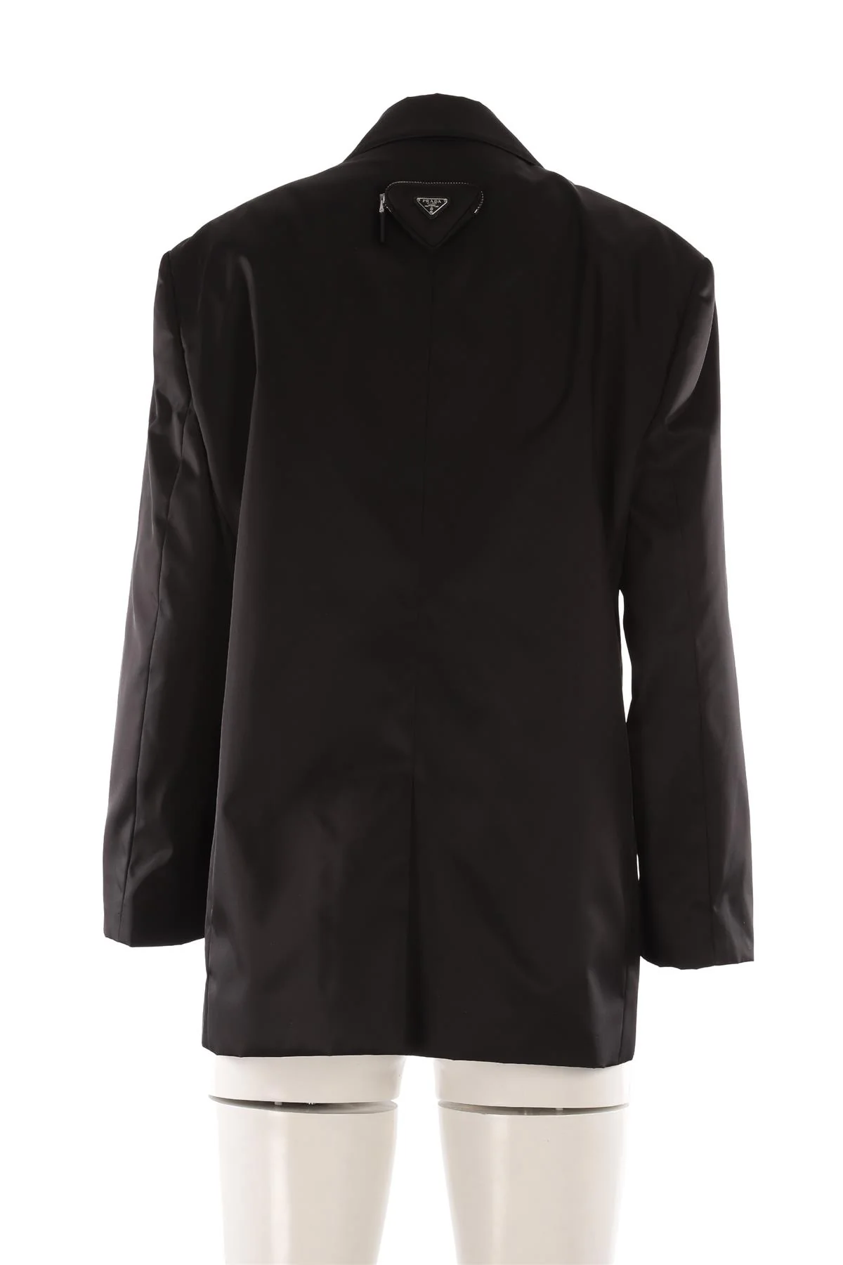 PRADA BLACK NYLON BLAZER IT 42 UK 10 - Image 4